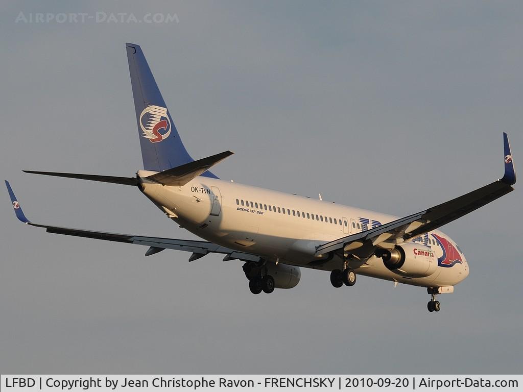 Bordeaux Airport, Merignac Airport France (LFBD) - Boeing 737-8Q8
Travel Service 