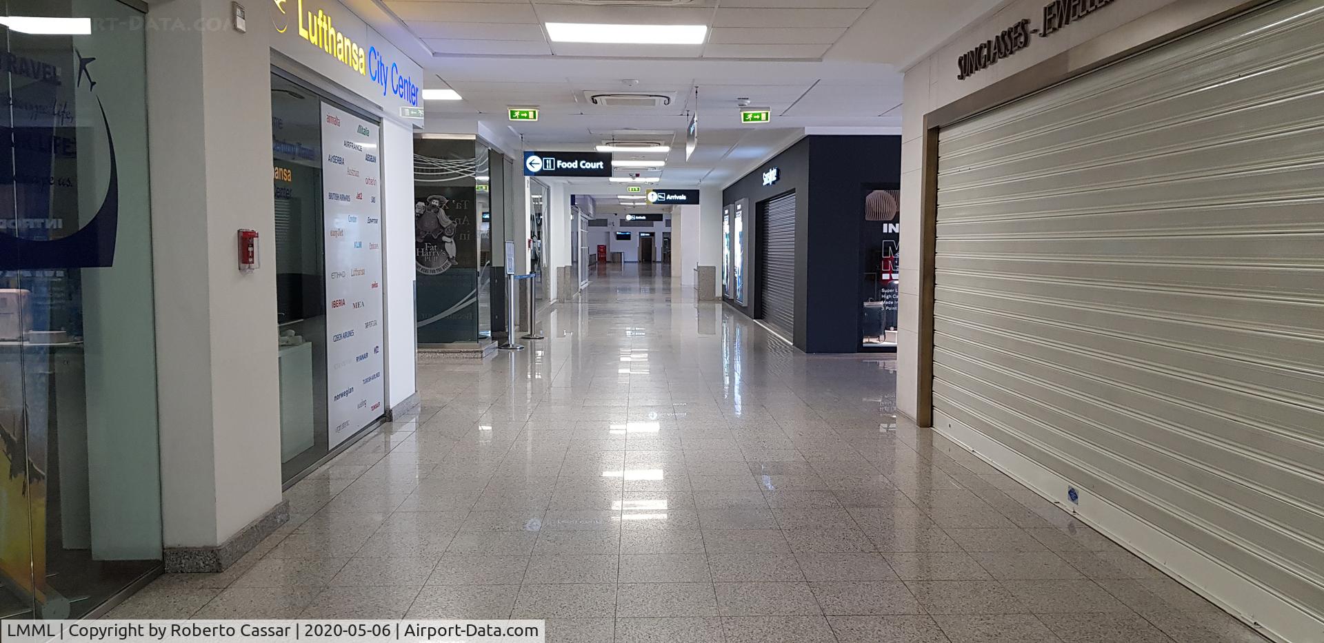 Malta International Airport (Luqa Airport), Luqa Malta (LMML) - Malta International Airport, Terminal Area Empty during COVID-19 Closure in 2020.