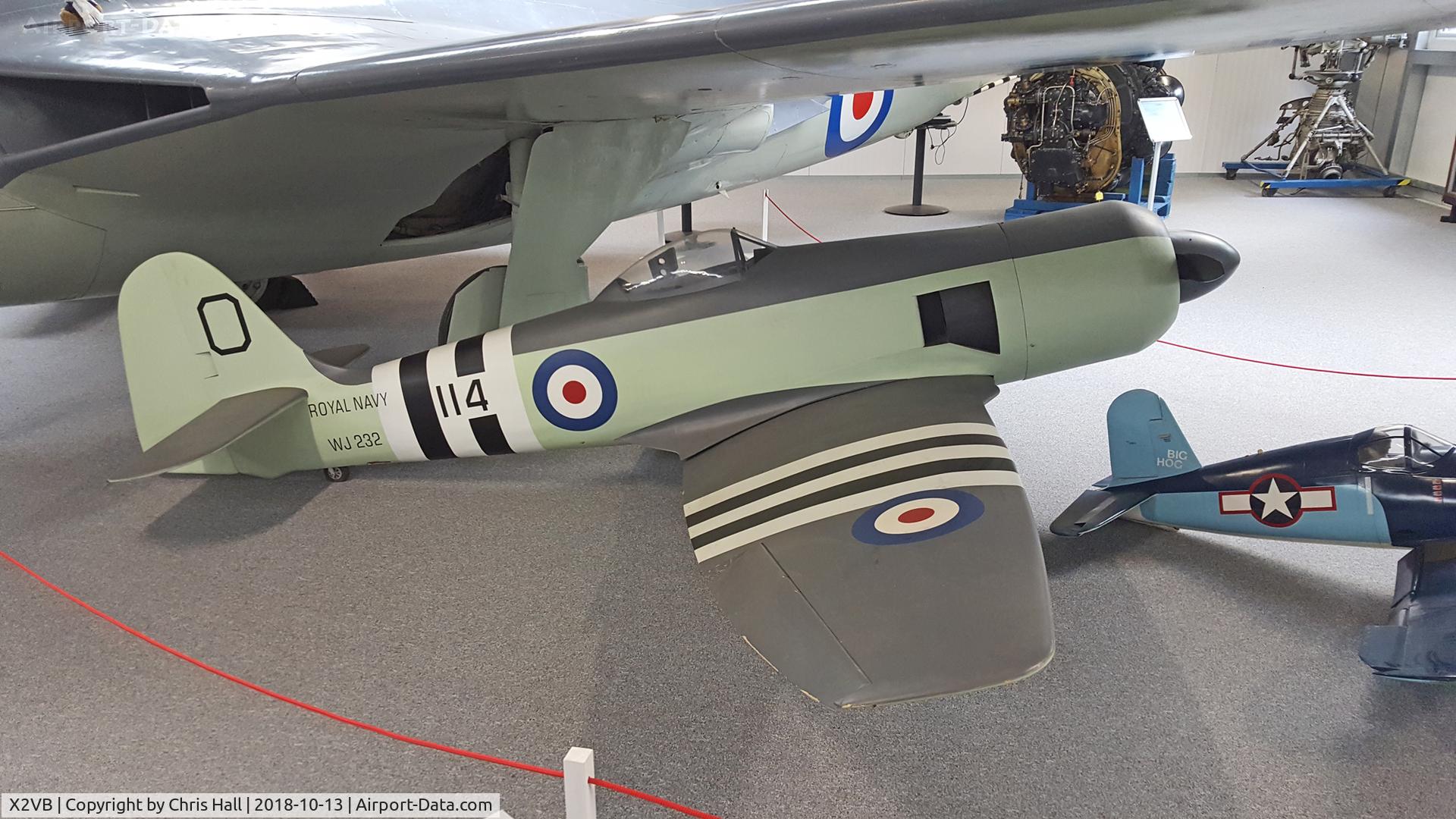 X2VB Airport - Sea Fury model at the Gatwick Aviation Museum