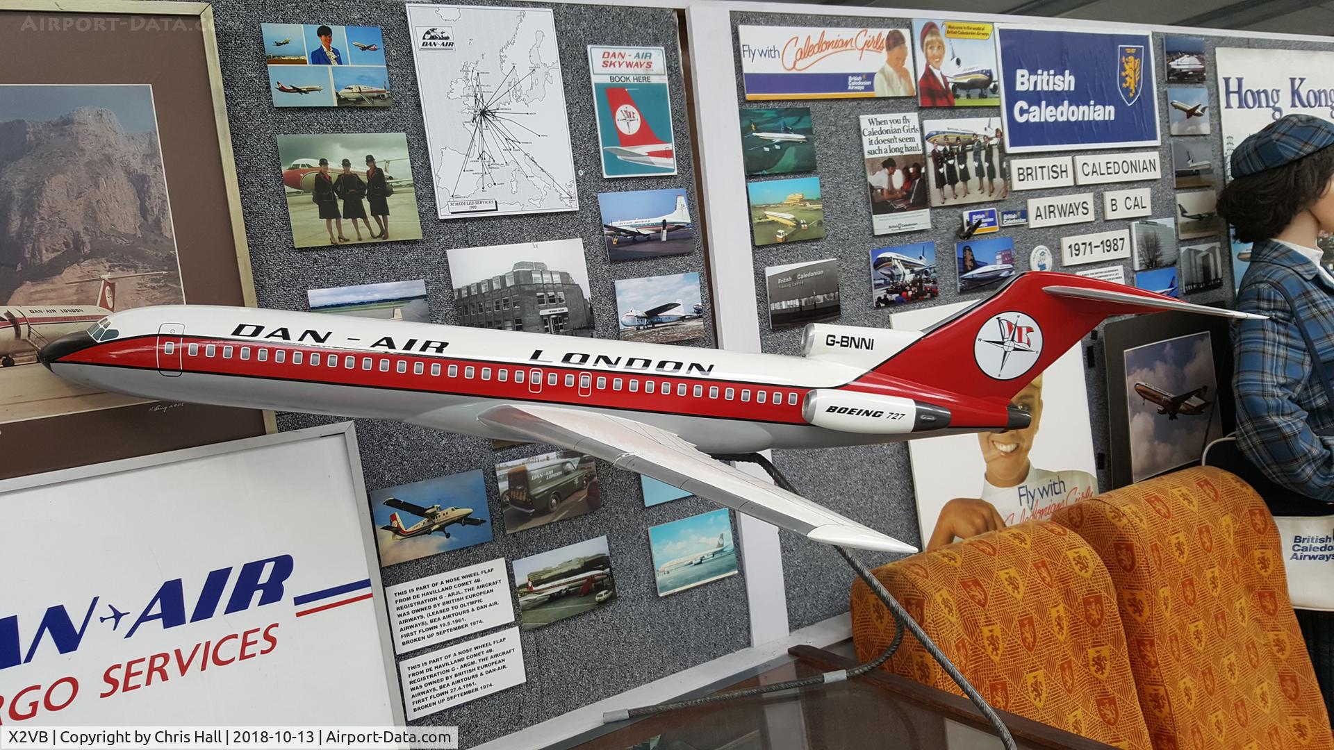 X2VB Airport - Boeing 727 model at the Gatwick Aviation Museum