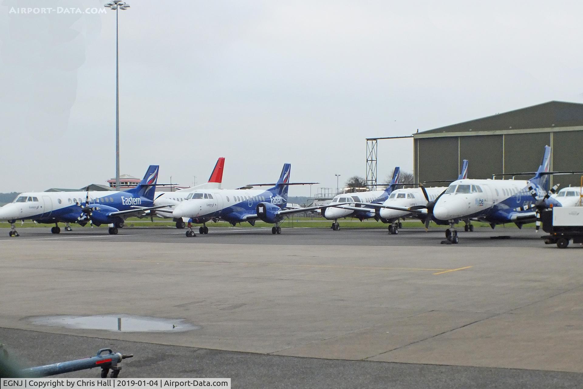Humberside Airport, Kingston upon Hull, England United Kingdom (EGNJ) - Eastern Airways BAe Jetstream's at Humberside