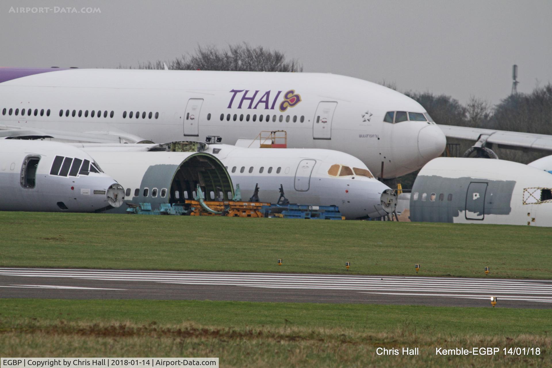 Kemble Airport, Kemble, England United Kingdom (EGBP) - in the scrapping area at Kemble