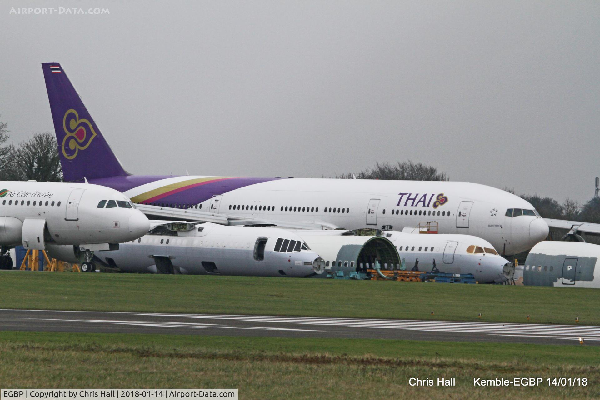 Kemble Airport, Kemble, England United Kingdom (EGBP) - in the scrapping area at Kemble