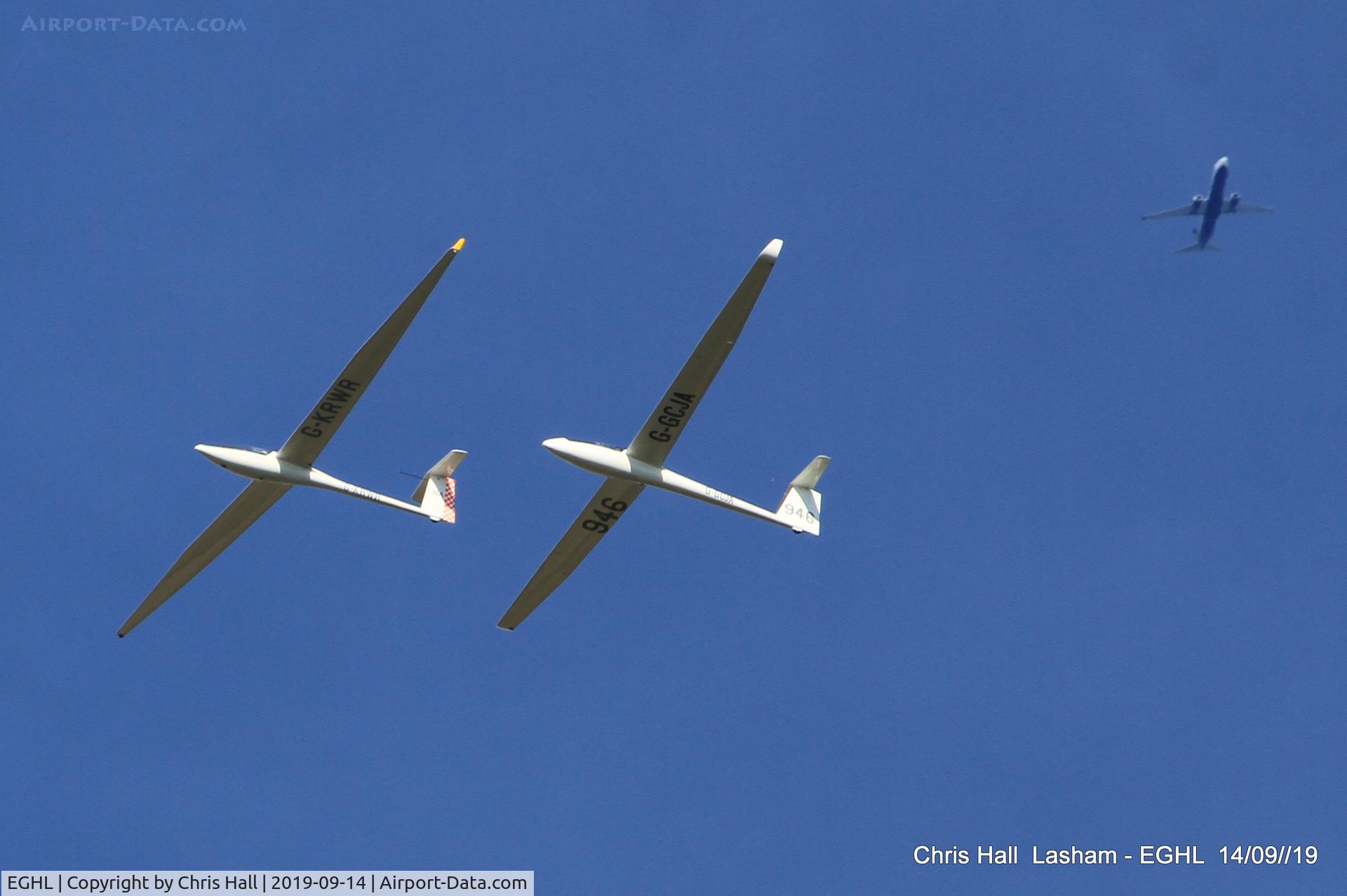 Lasham Airfield Airport, Basingstoke, England United Kingdom (EGHL) - Gliders over Lasham
