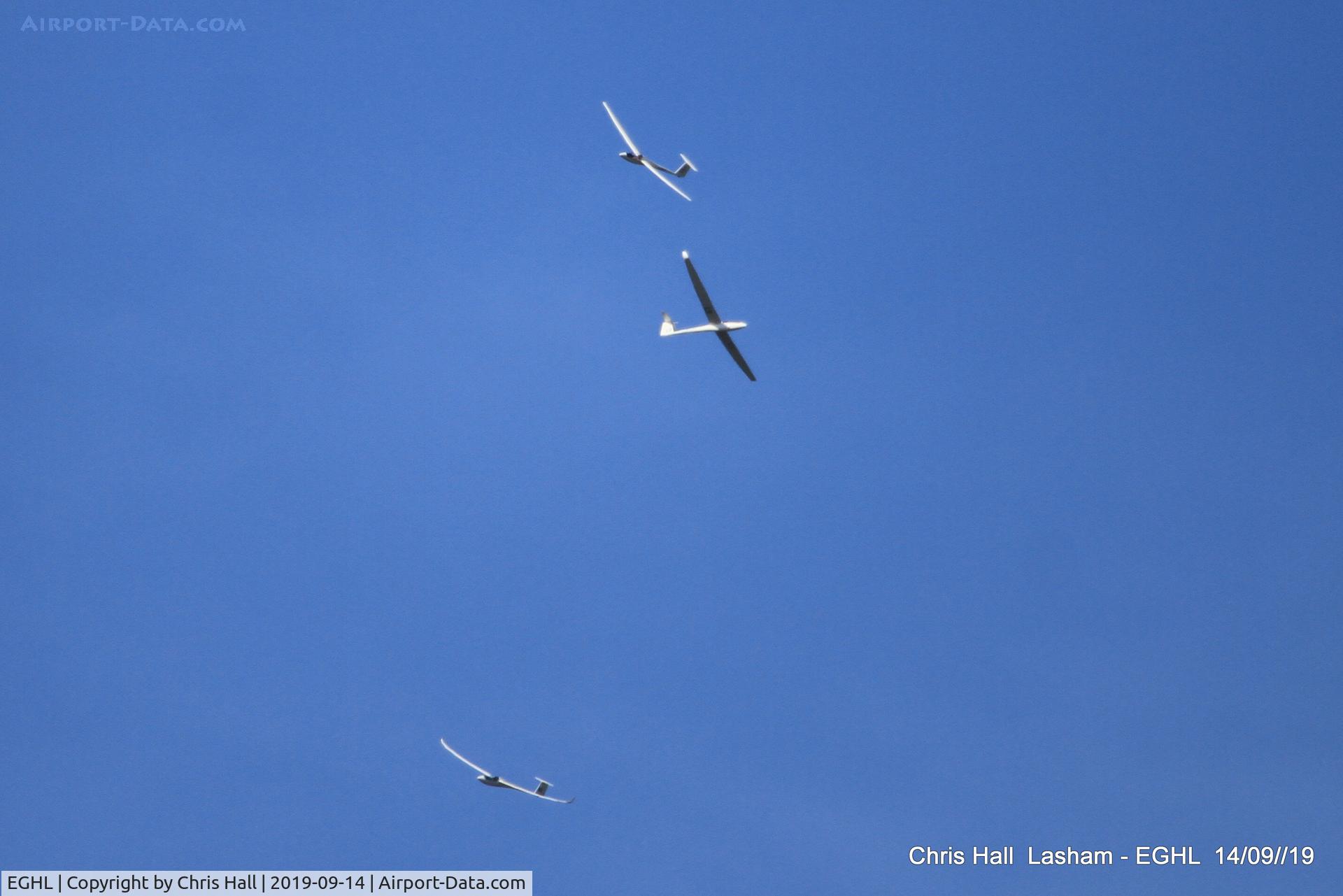 Lasham Airfield Airport, Basingstoke, England United Kingdom (EGHL) - Gliders over Lasham