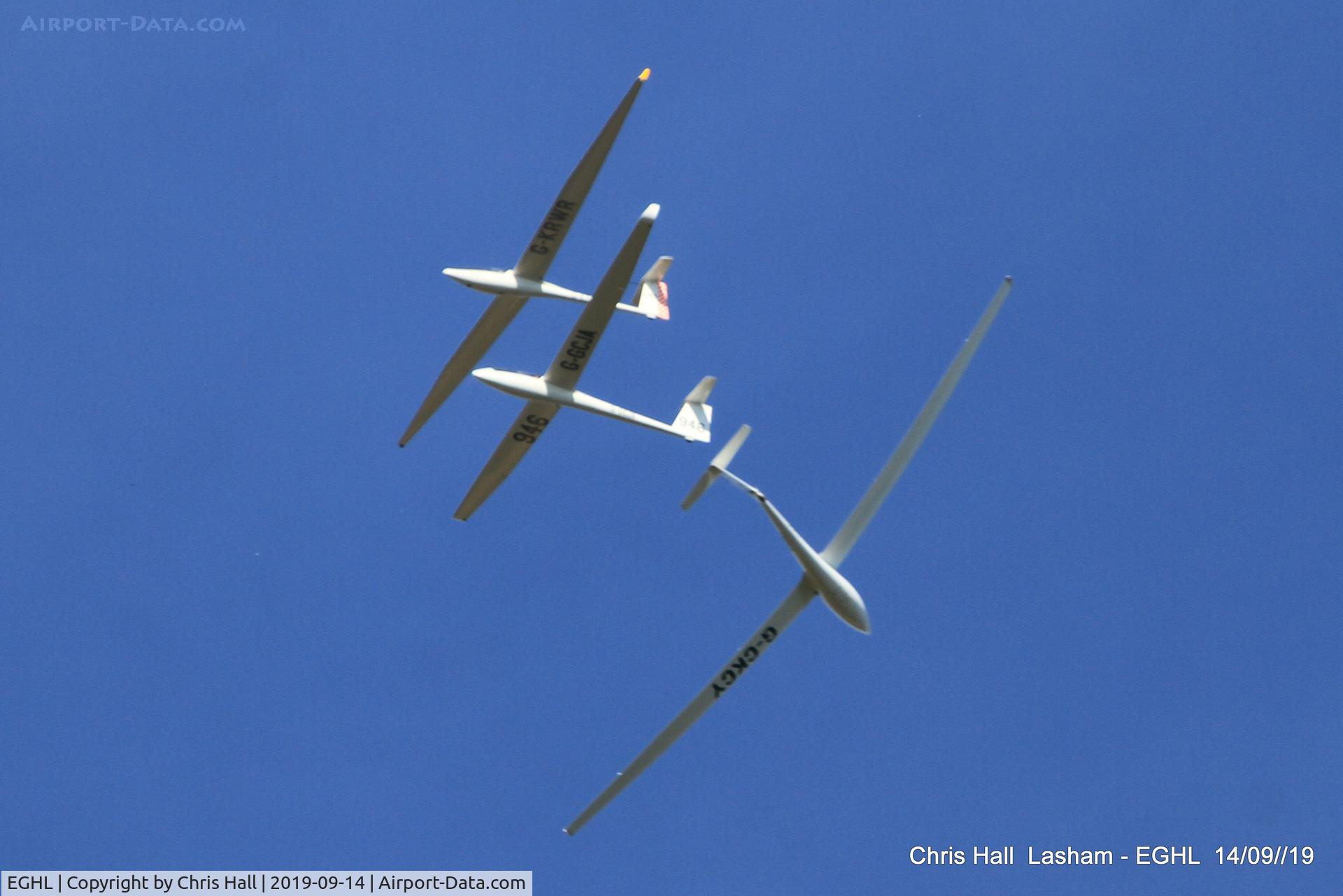 Lasham Airfield Airport, Basingstoke, England United Kingdom (EGHL) - Gliders over Lasham