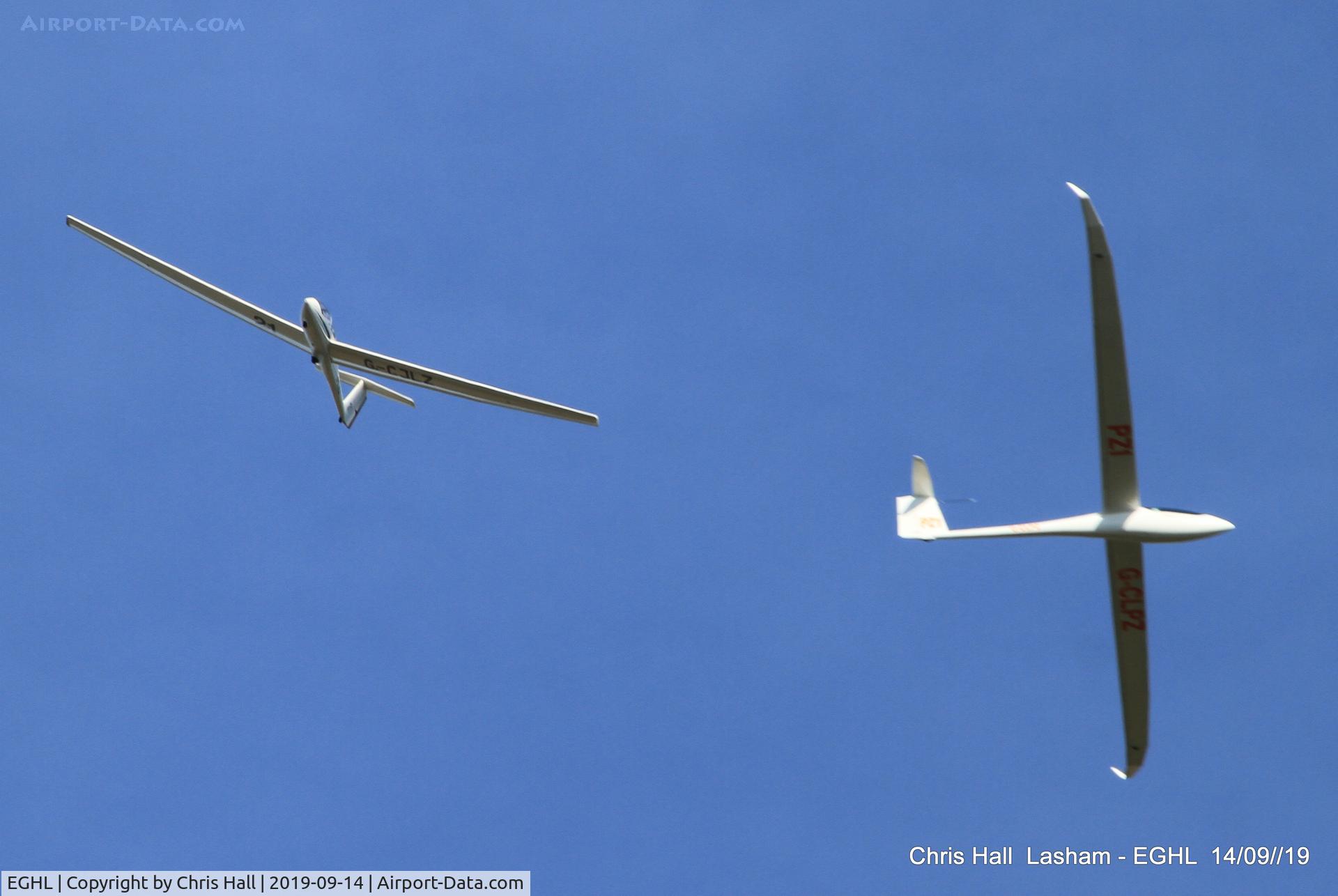Lasham Airfield Airport, Basingstoke, England United Kingdom (EGHL) - Gliders over Lasham