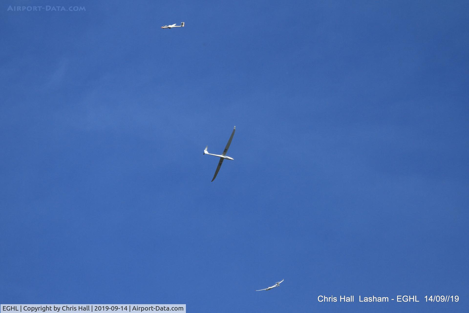 Lasham Airfield Airport, Basingstoke, England United Kingdom (EGHL) - Gliders over Lasham