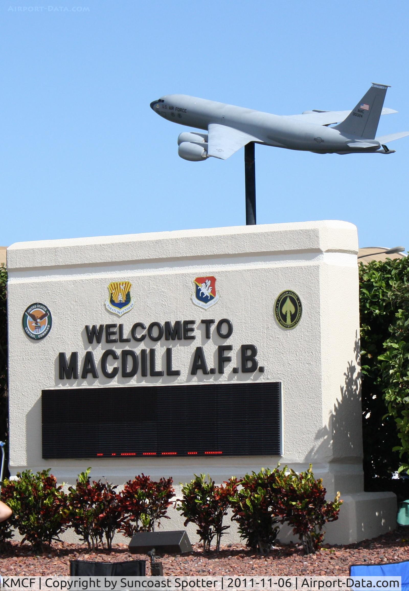 Mac Dill Afb Airport (MCF) - Welcome Sign at MacDill Air Force Base