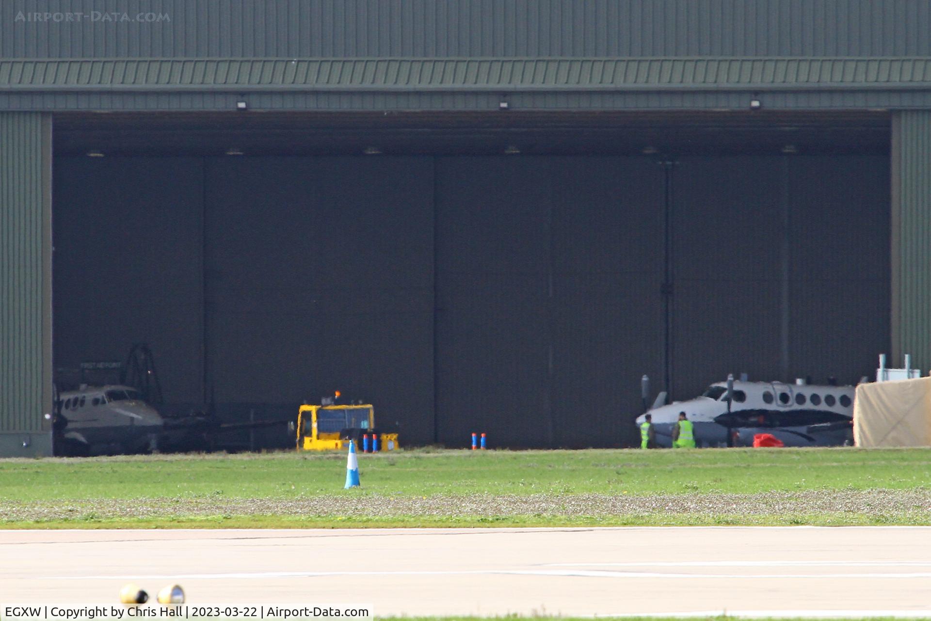 RAF Waddington Airport, Waddington, England United Kingdom (EGXW) - King Air hangar at RAF Waddington