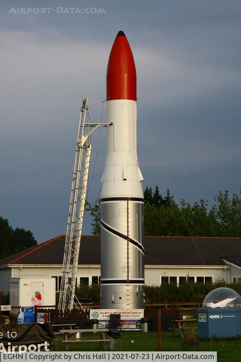 Isle of Wight/Sandown Airport, Sandown, England United Kingdom (EGHN) - Black Arrow R3 Rocket replica at Sandown