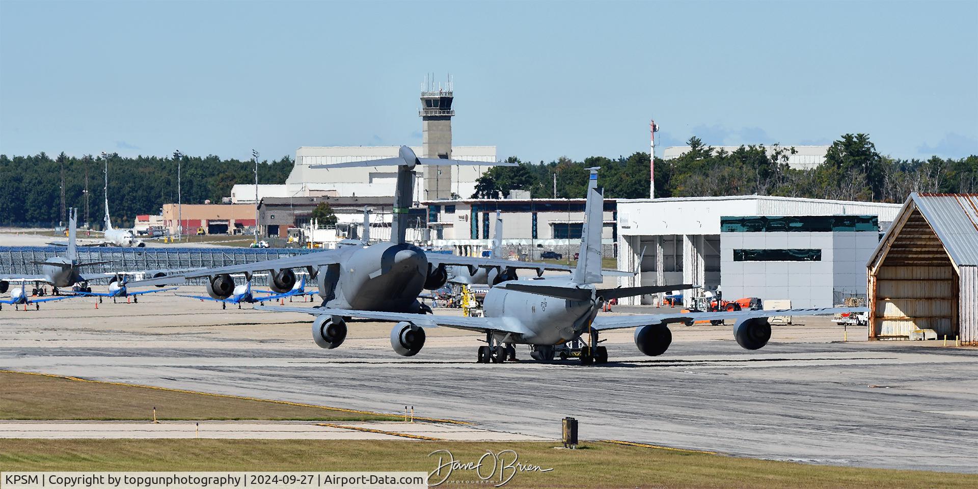 Portsmouth International At Pease Airport (PSM) - Busy Pease ramp from Hurricane evacuees 