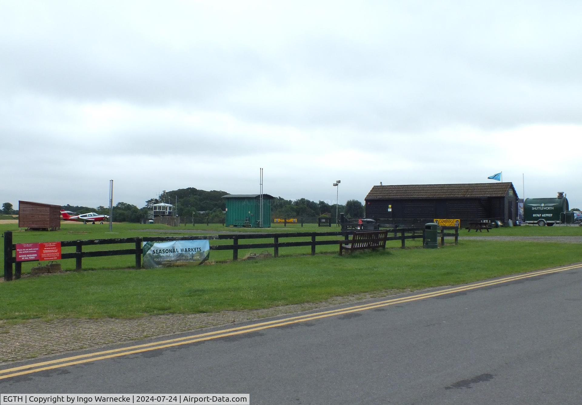 EGTH Airport - apron, tower and some sheds at Old Warden airfield / Shuttleworth Collection