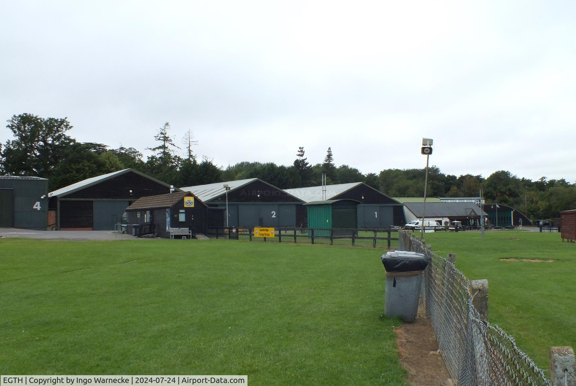EGTH Airport - the old hangars Nos 1, 2 and 3 at Old Warden airfield / Shuttleworth Collection