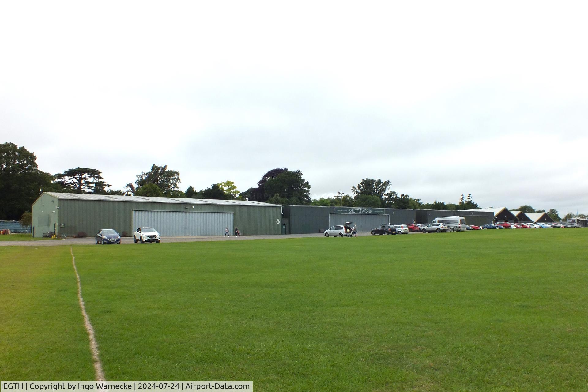EGTH Airport - hangars Nos 1 to 6 at Old Warden airfield / Shuttleworth Collection