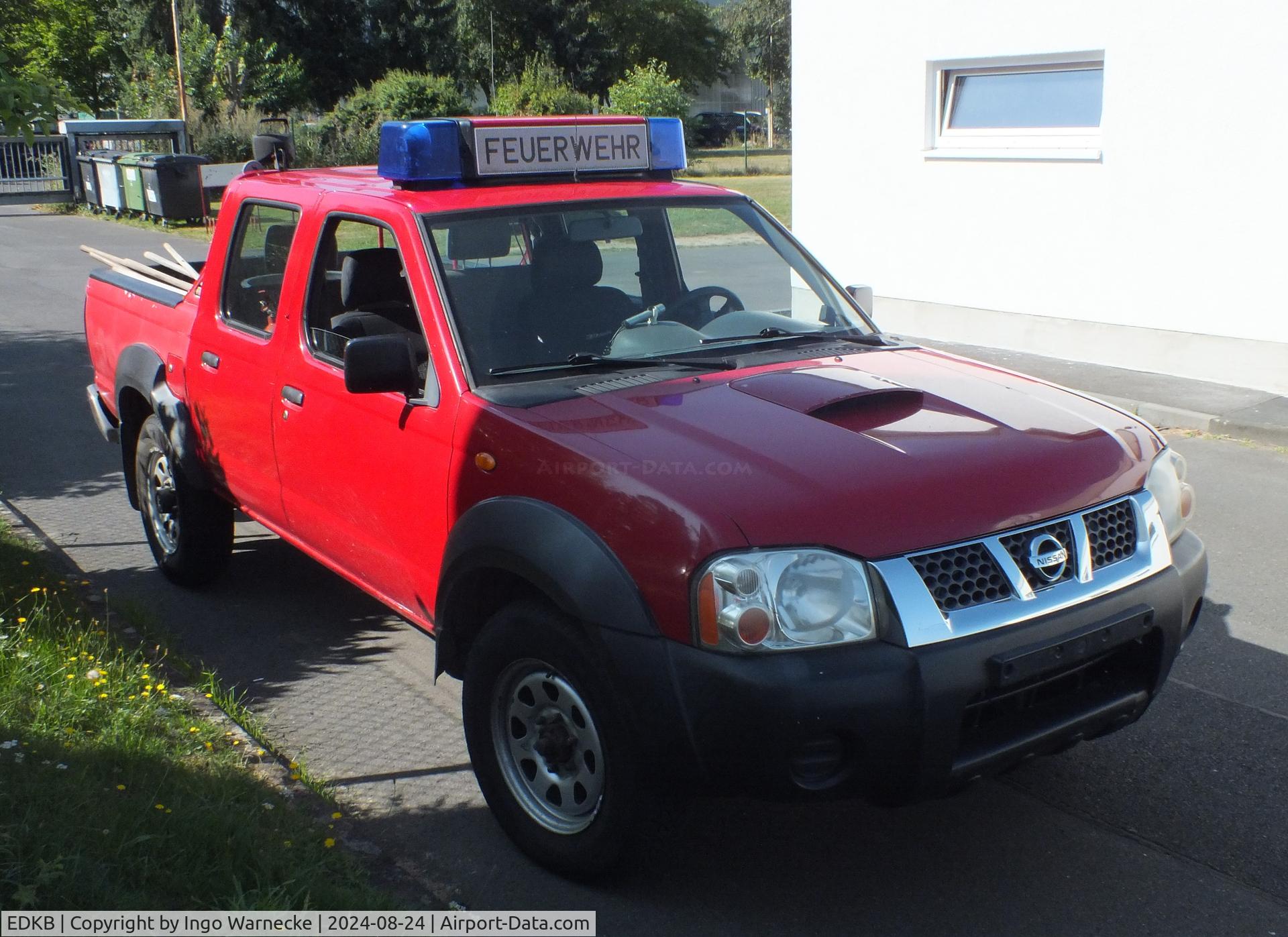 Bonn-Hangelar Airport, Sankt Augustin Germany (EDKB) - airfield fire pick-up truck at Bonn-Hangelar airfield #v