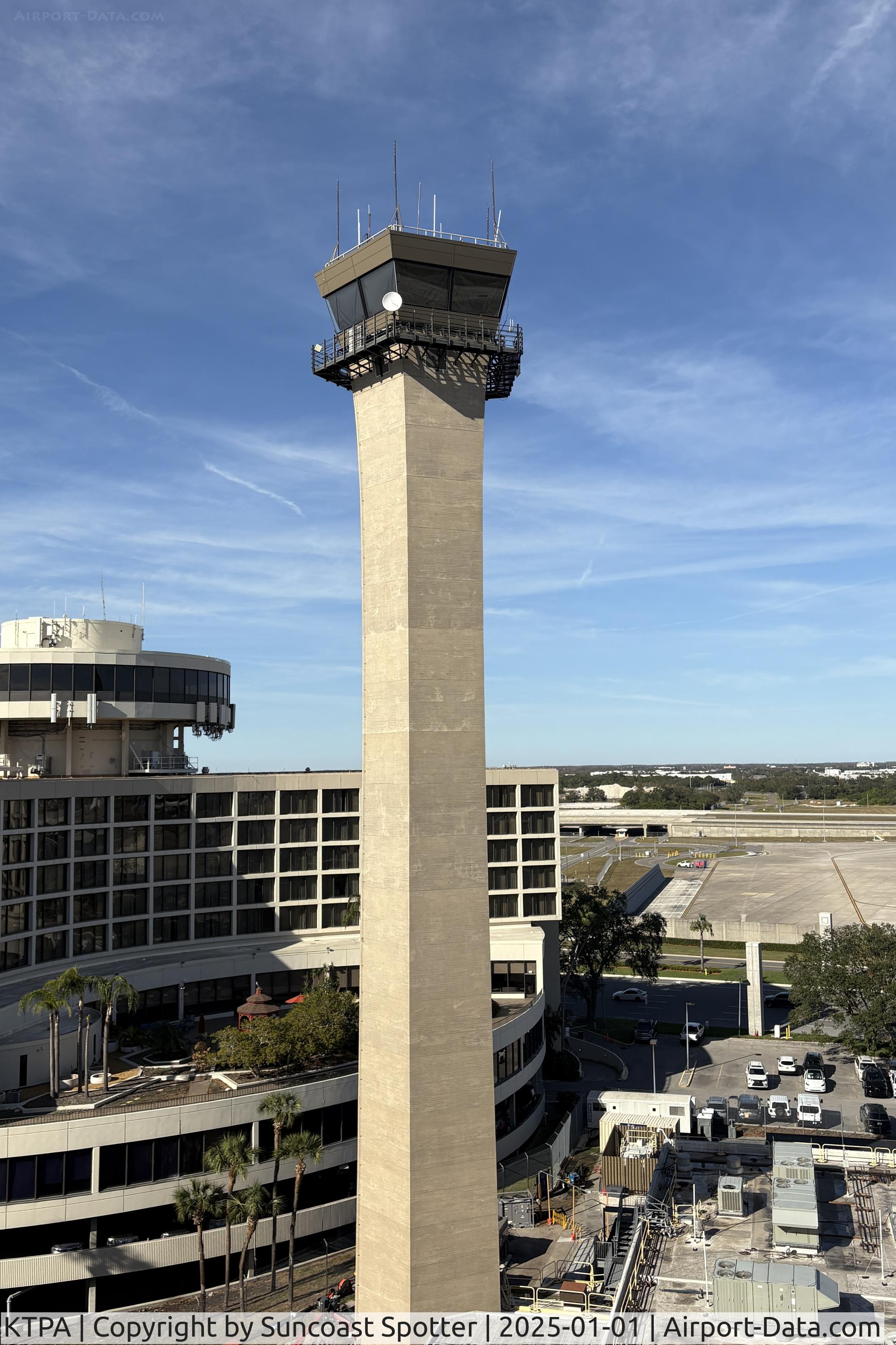 Tampa International Airport (TPA) - Air Traffic Control Tower at Tampa International Airport seen from Short Term Parking