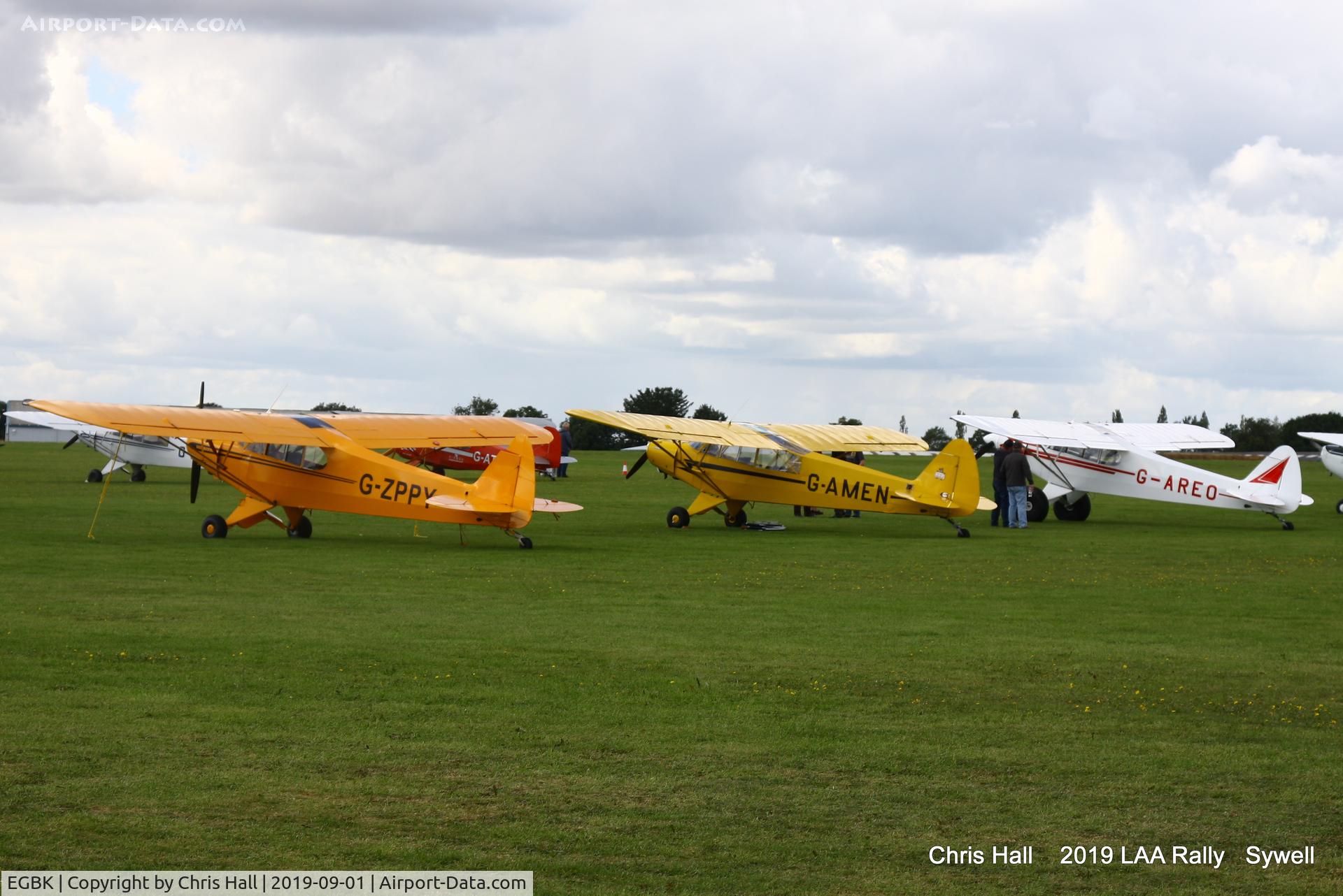 Sywell Aerodrome Airport, Northampton, England United Kingdom (EGBK) - Piper Cub's at the 2019 LAA Rally, Sywell