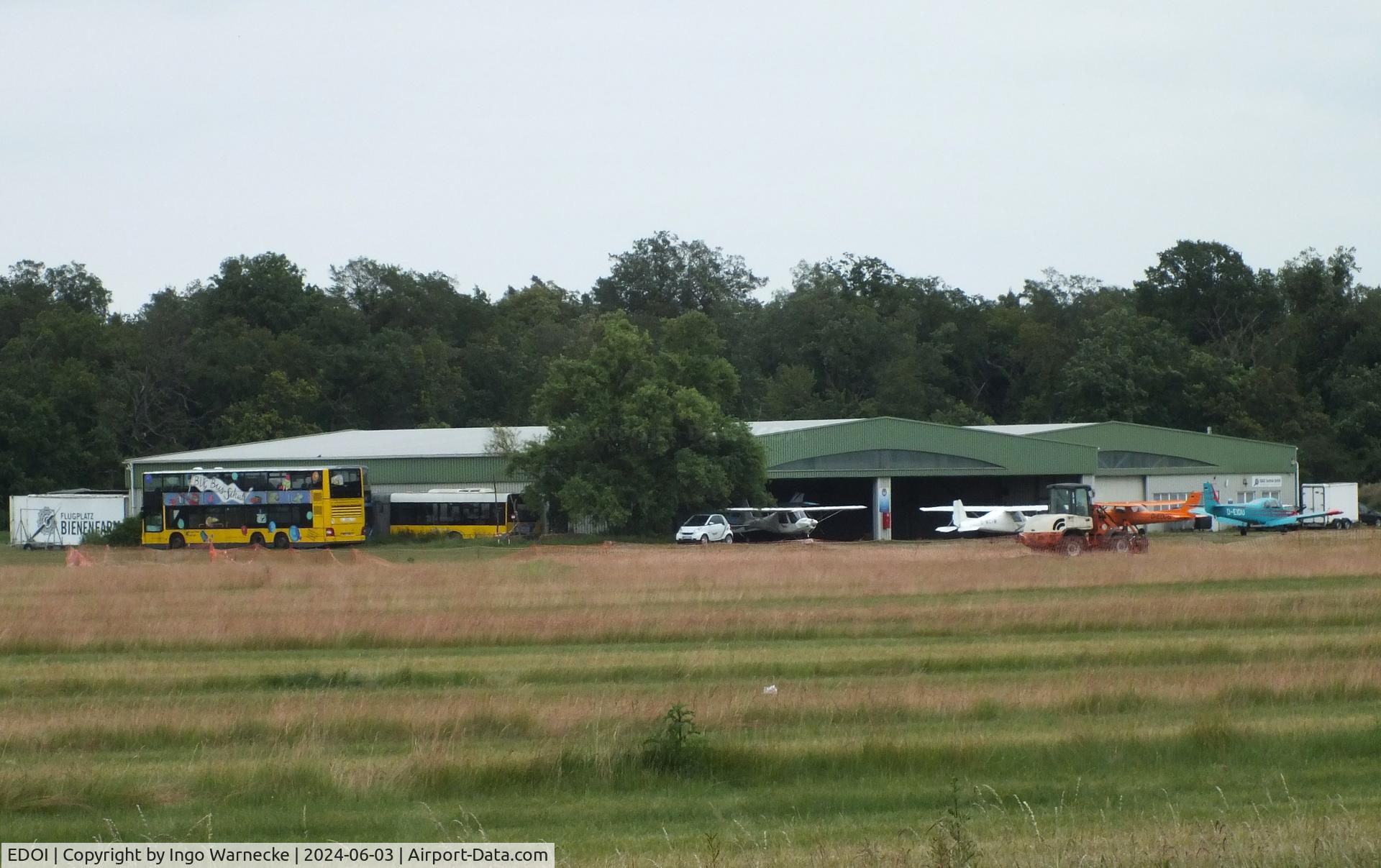 EDOI Airport - northern hangars at Bienenfarm airfield