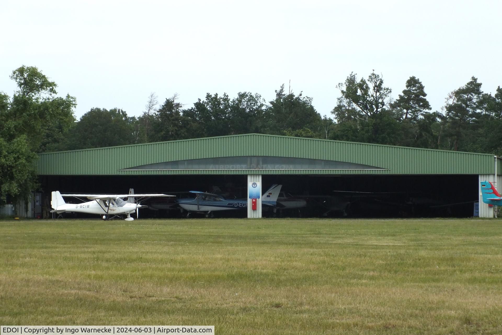 EDOI Airport - the left northern hangar at Bienenfarm airfield