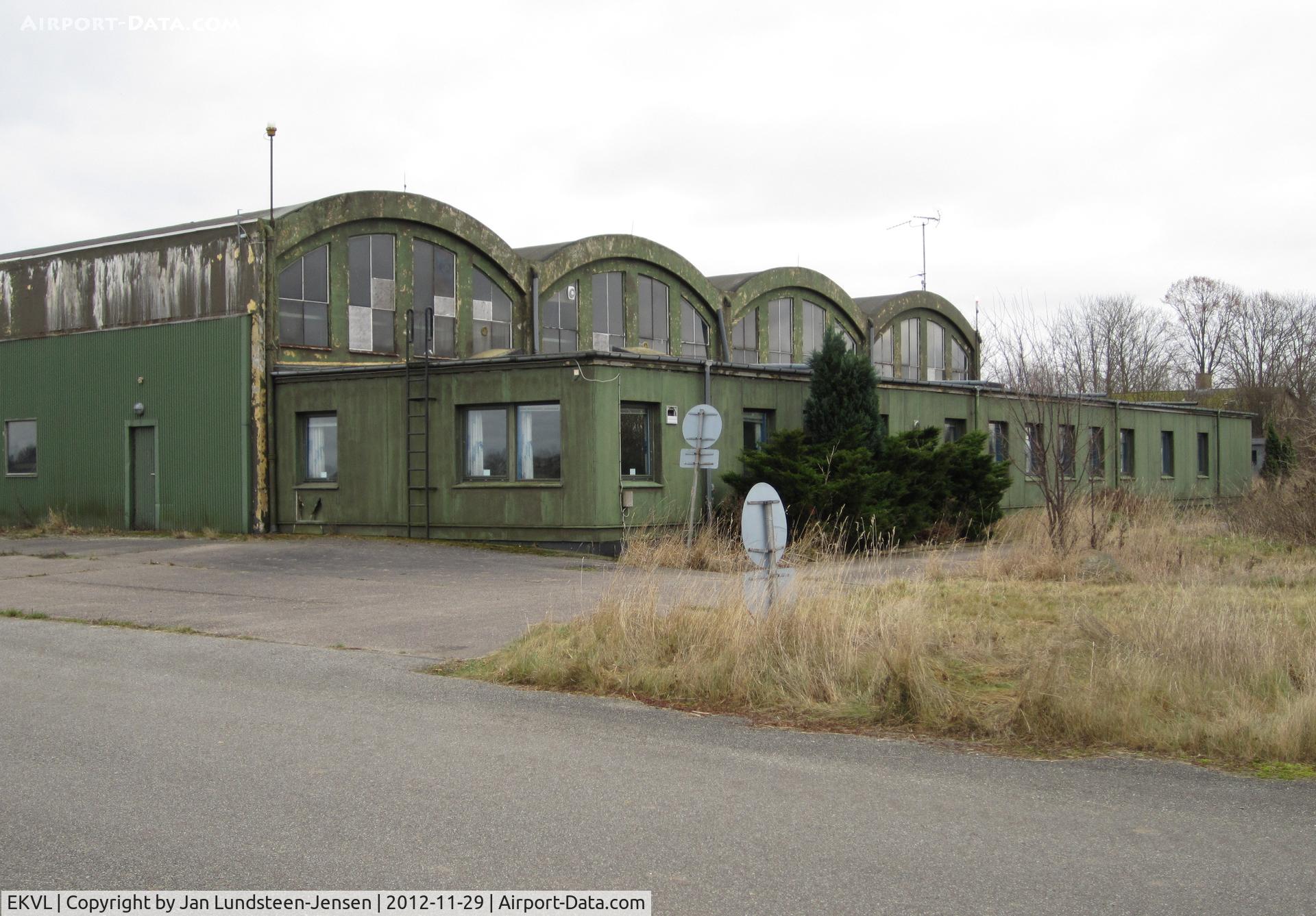 EKVL Airport - The western part of Hangar 3 at the closed Vaerloese Air Base in Denmark. The hangar was built in 1936. A few years after the photo was taken the hangar was renovated and transformed into a community centre.