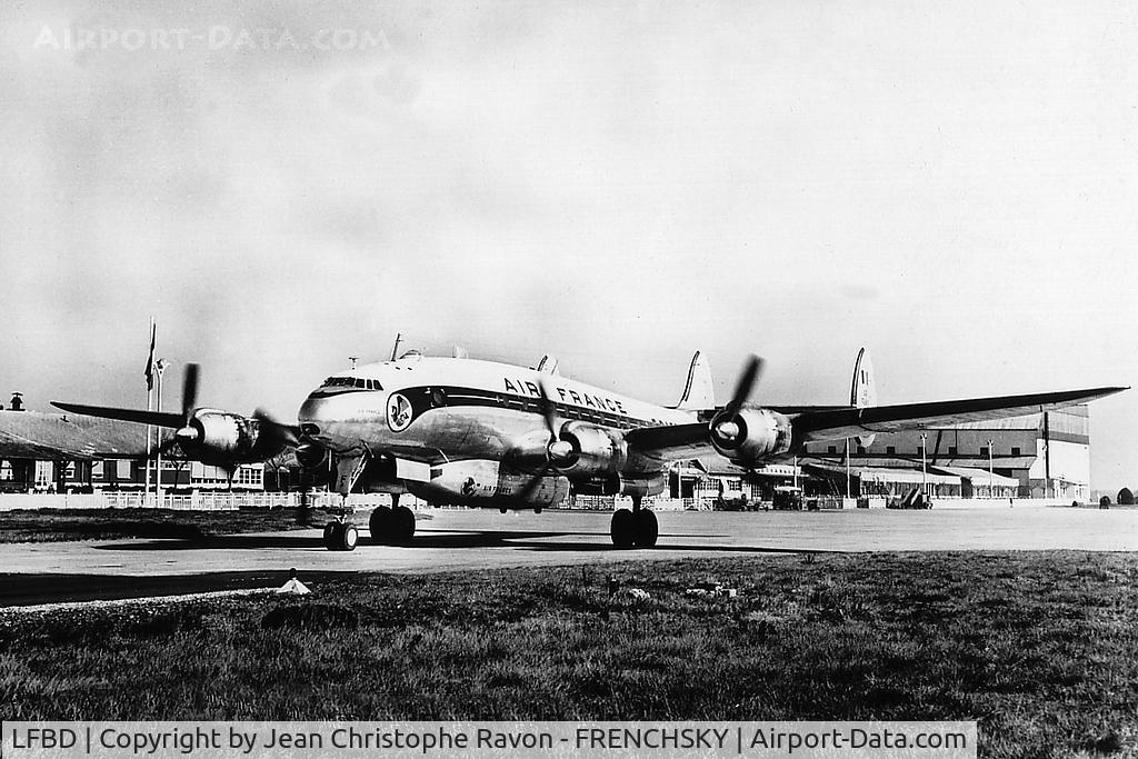 Bordeaux Airport, Merignac Airport France (LFBD) - F-BAZF Constellation Air France 1950 ?