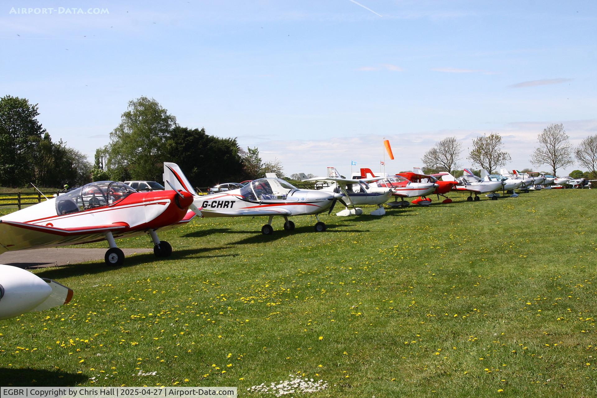 EGBR Airport - EV-97 Eurostar fly-in at Breighton - EGBR