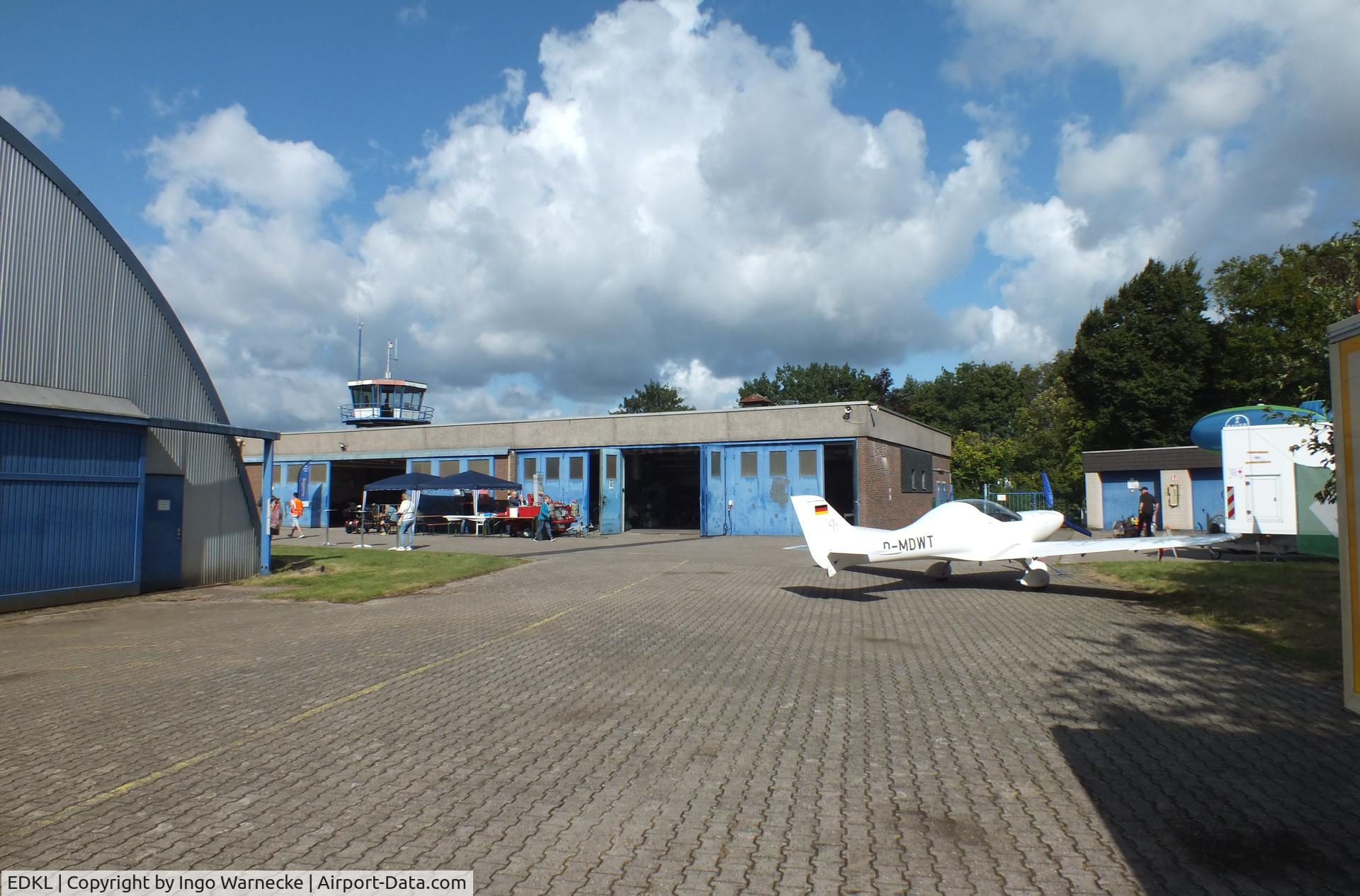 Leverkusen Airport, Leverkusen Germany (EDKL) - hangars at Leverkusen airfield
