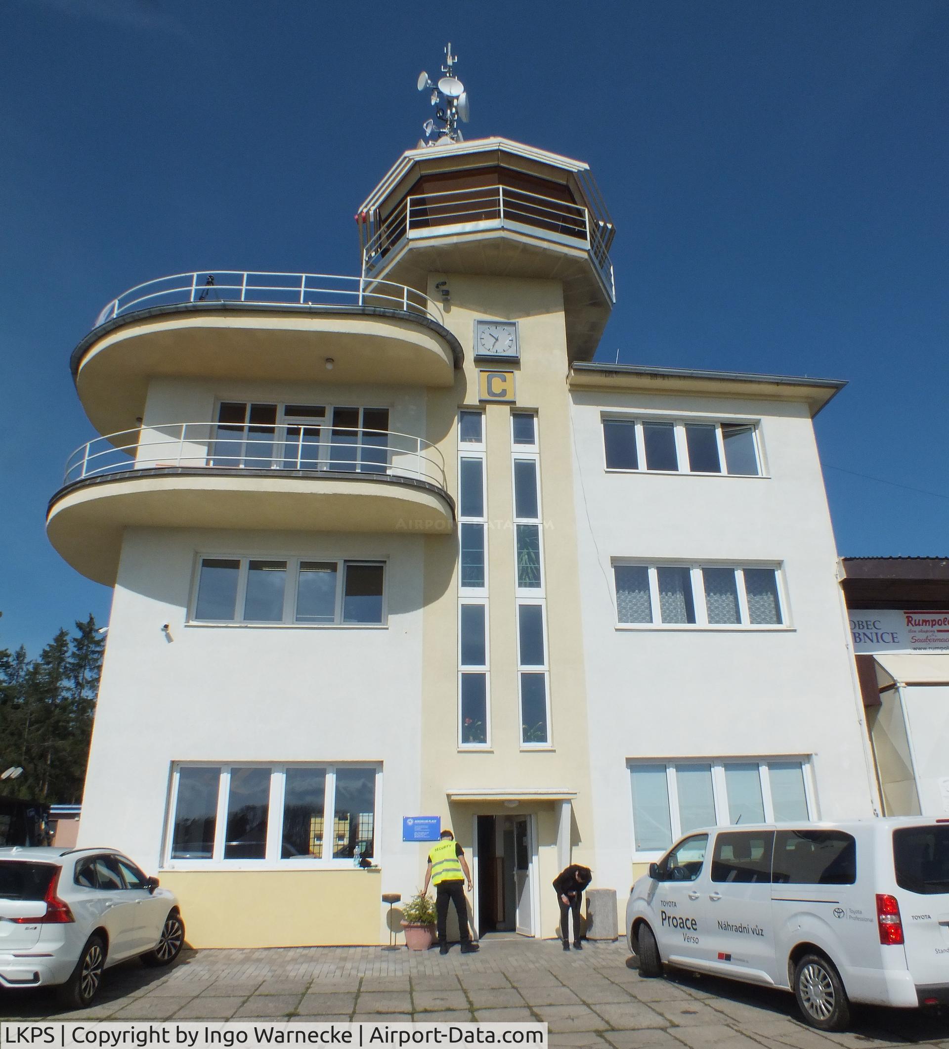 Plasy Airport, Plasy Czech Republic (LKPS) - tower/terminal at Plasy airfield during 2025 Plasy den ve vzduchu airshow