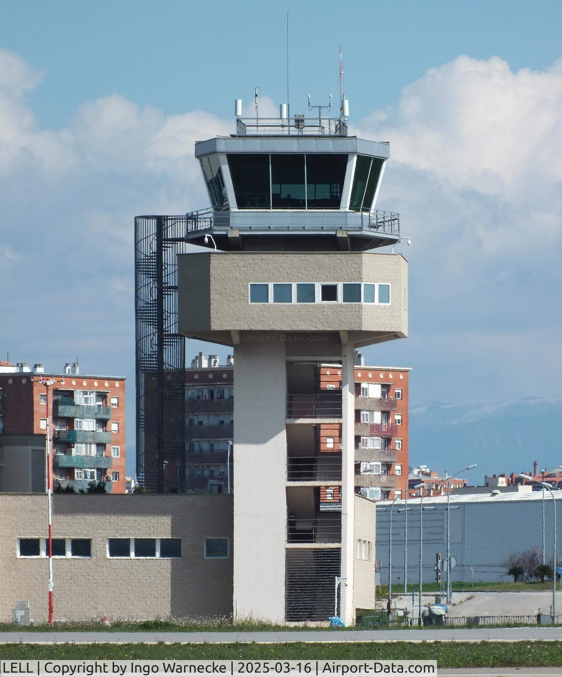 LELL Airport - tower in the northern part of Sabadell airport