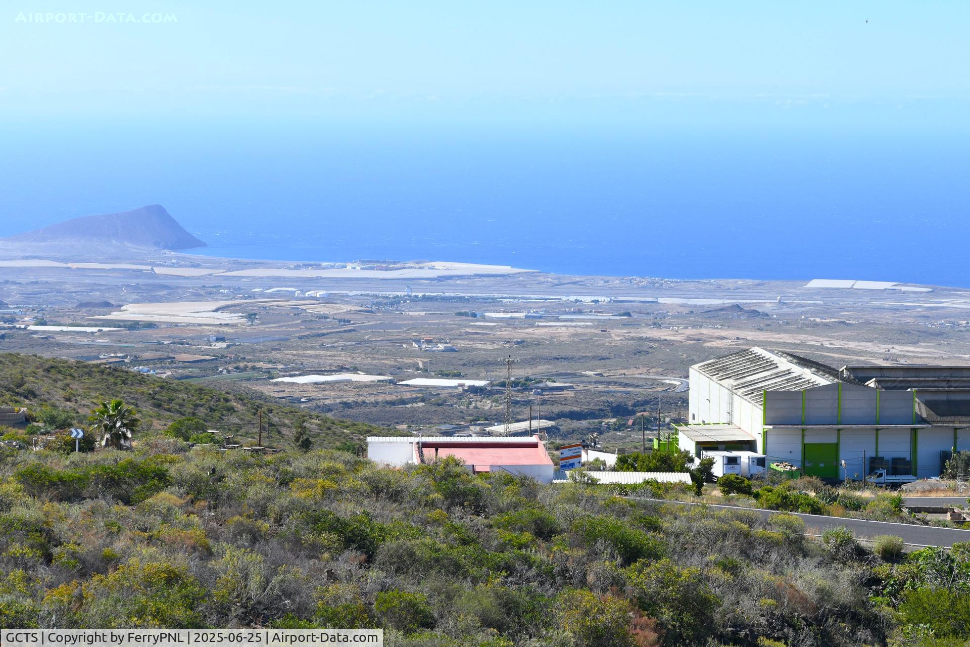 Tenerife South Airport (Reina Sofía), Tenerife Spain (GCTS) - Tenerife Sur in the center of the picture