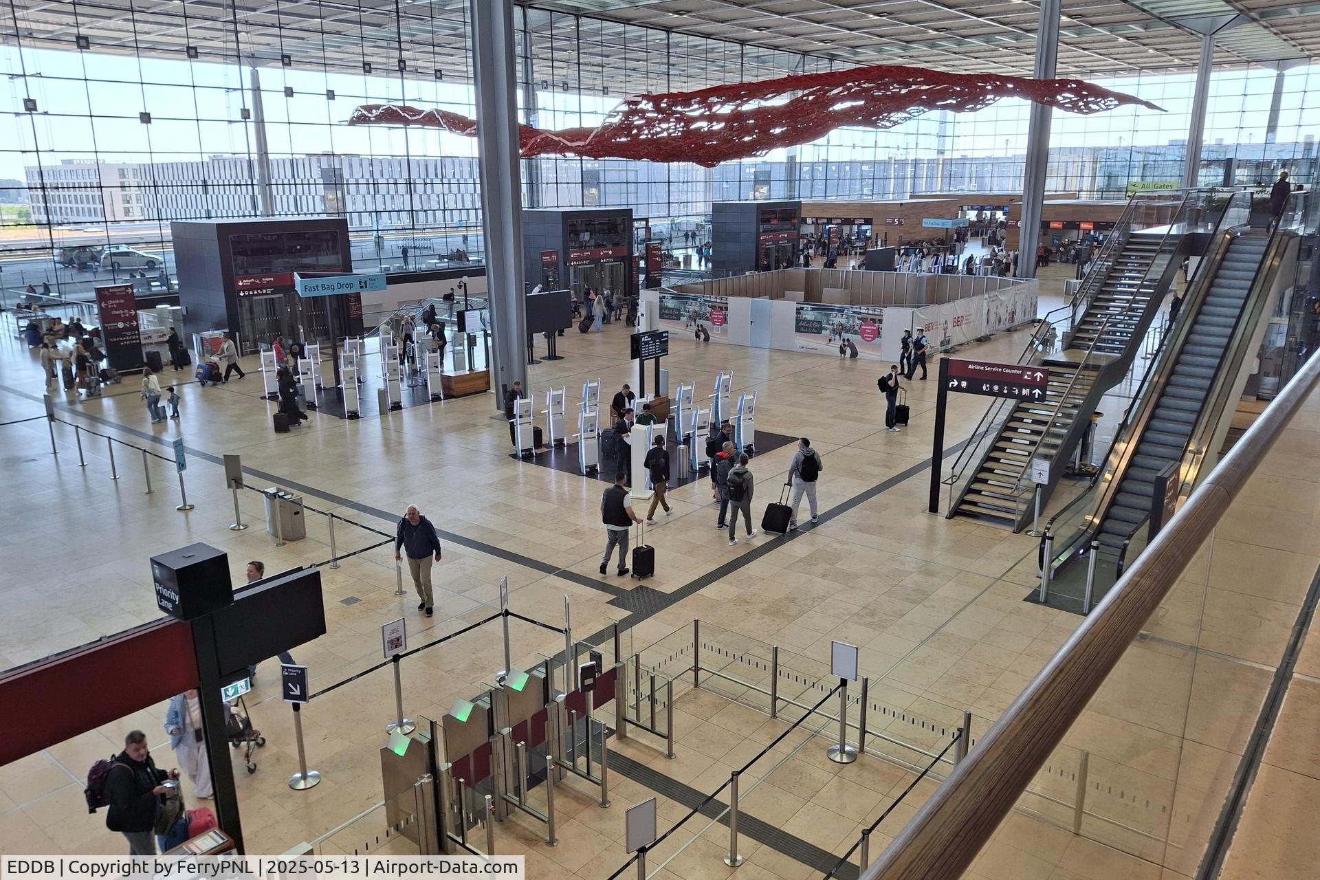 Berlin Brandenburg International Airport, Berlin Germany (EDDB) - BER departure hall
