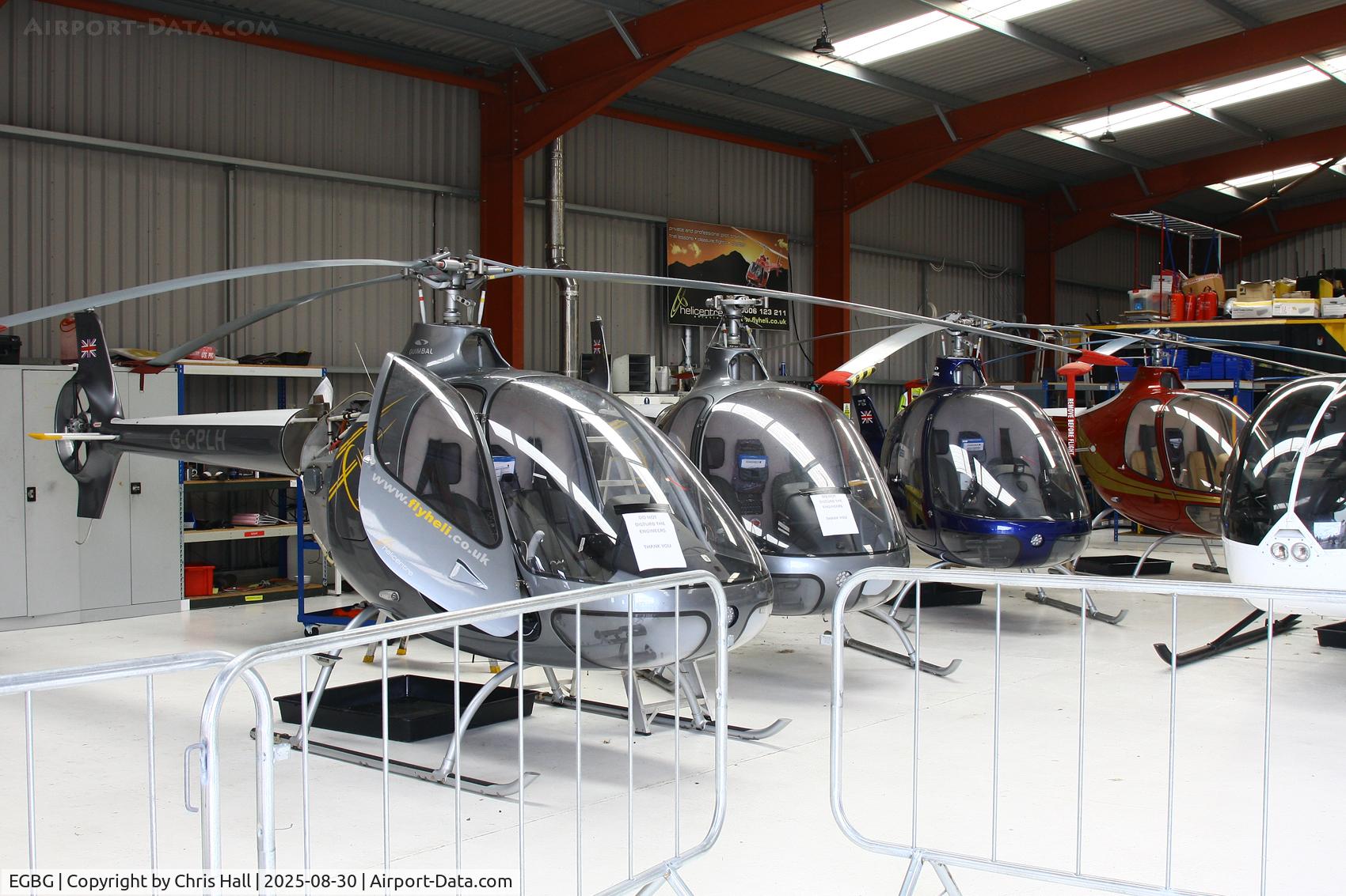 Leicester Airport, Leicester, England United Kingdom (EGBG) - Guimbal Cabri G2's