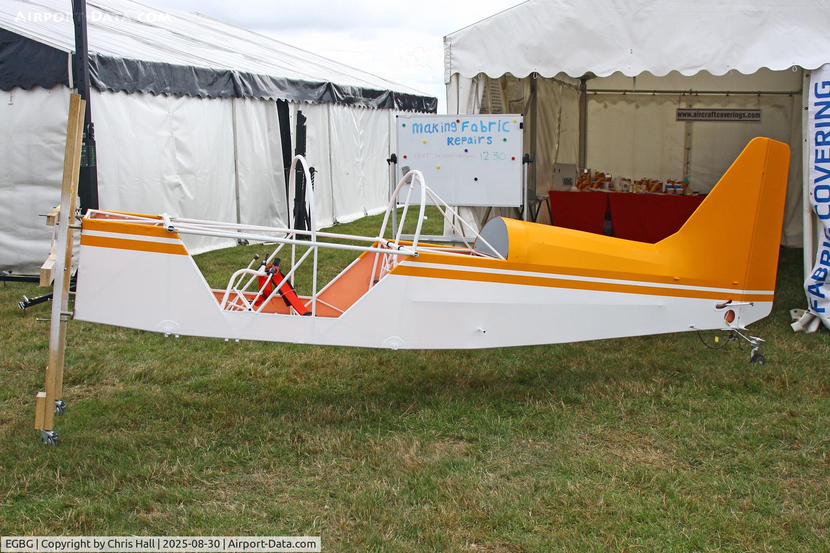 Leicester Airport, Leicester, England United Kingdom (EGBG) - Single Seat De-Regulated microlight fuselage at the LAA Rally 2025