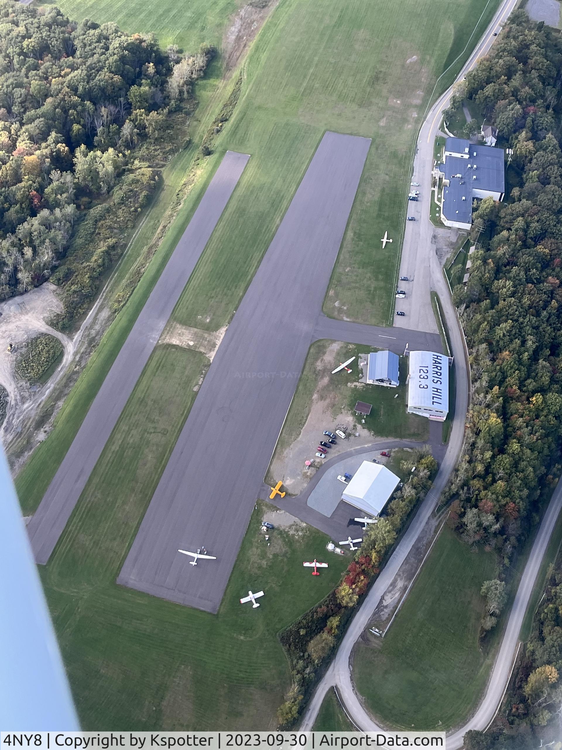 Harris Hill Gliderport (4NY8) - Good view of the runways and hangar