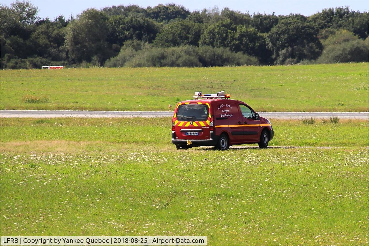 Brest Bretagne Airport, Brest France (LFRB) - Runway control (bird strike hazard), Brest-Bretagne airport (LFRB-BES)