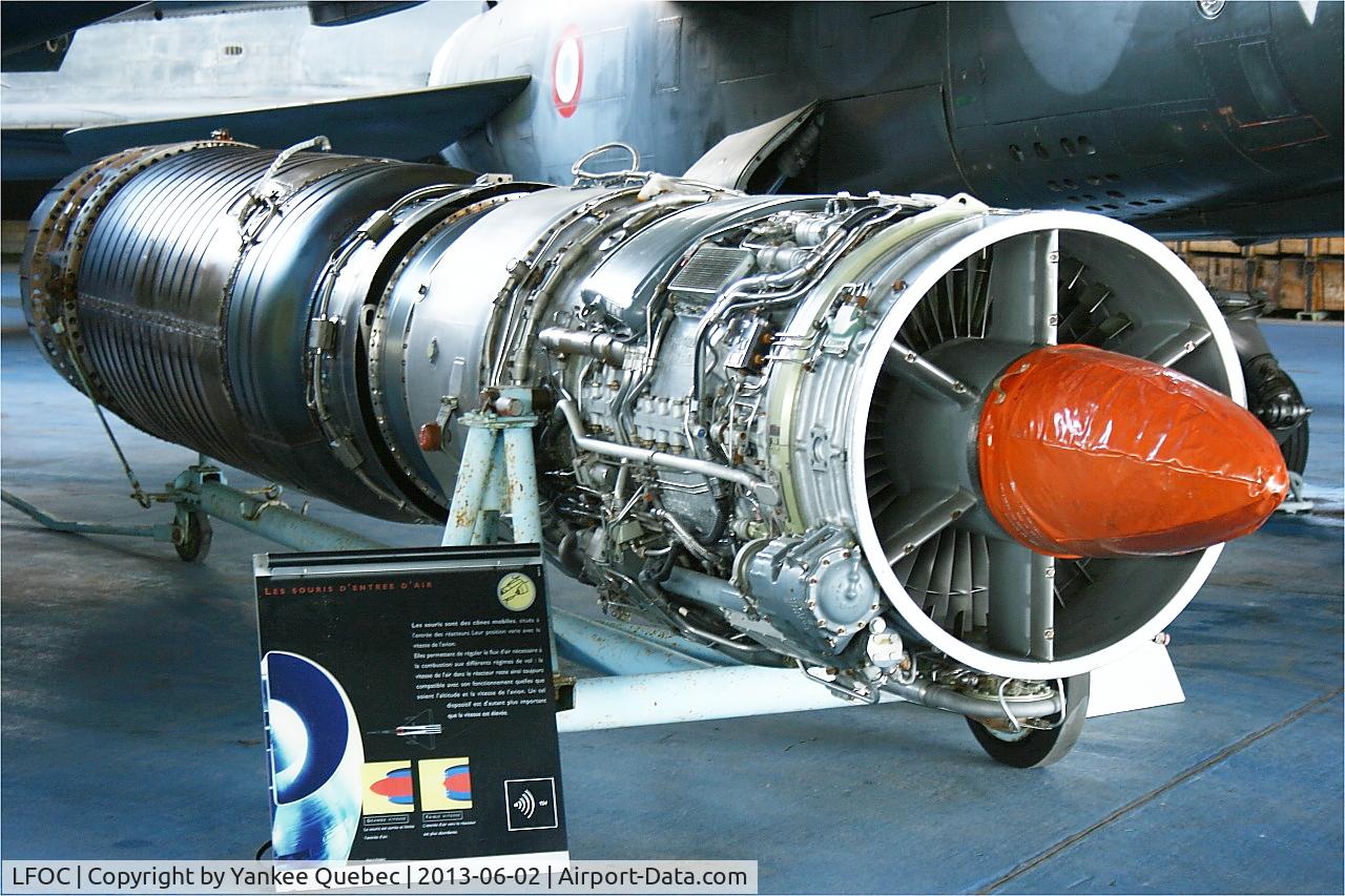 Châteaudun Airport, Châteaudun France (LFOC) - SNECMA ATAR 9K - 50, engine fitted on Dassault Mirage F1, Canopee Museum, Châteaudun Air Base 279 (LFOC)
