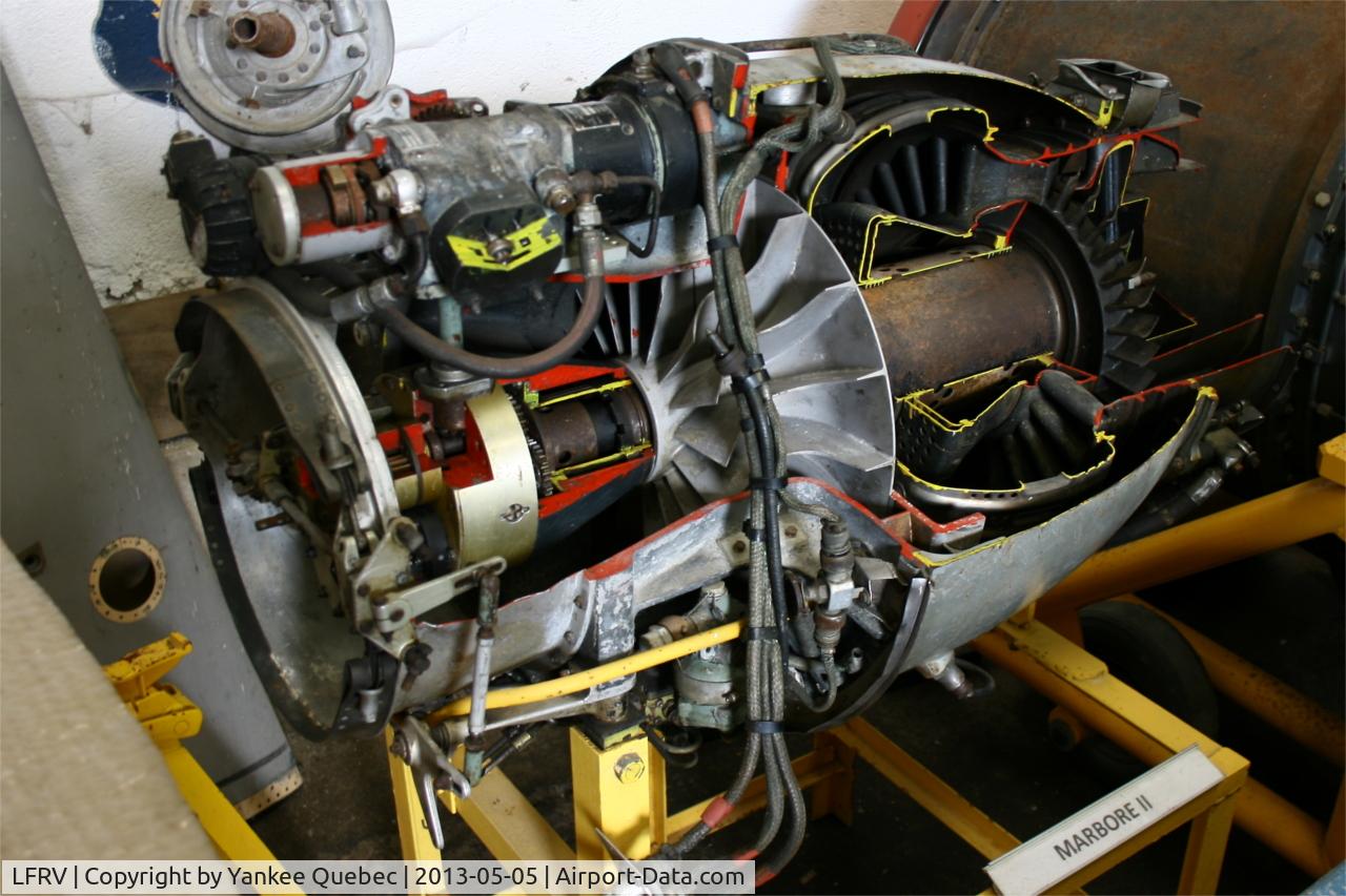 Vannes Meucon Airport, Vannes France (LFRV) - Engine Marbore II fitted on Fouga Magister, Fouga Zéphyr, MaVaMo Museum, Vannes-Meucon Airport  (LFRV-VNE)
