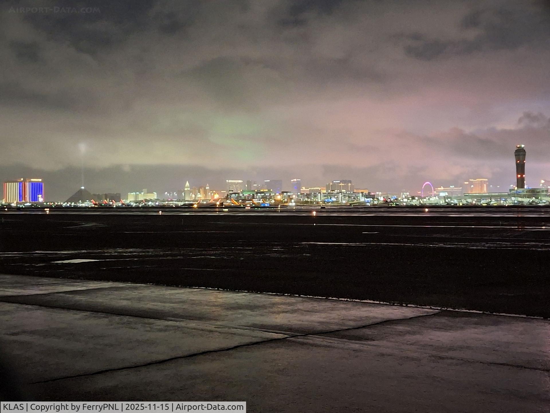 Harry Reid International Airport (LAS) - Colorful sight over the airport