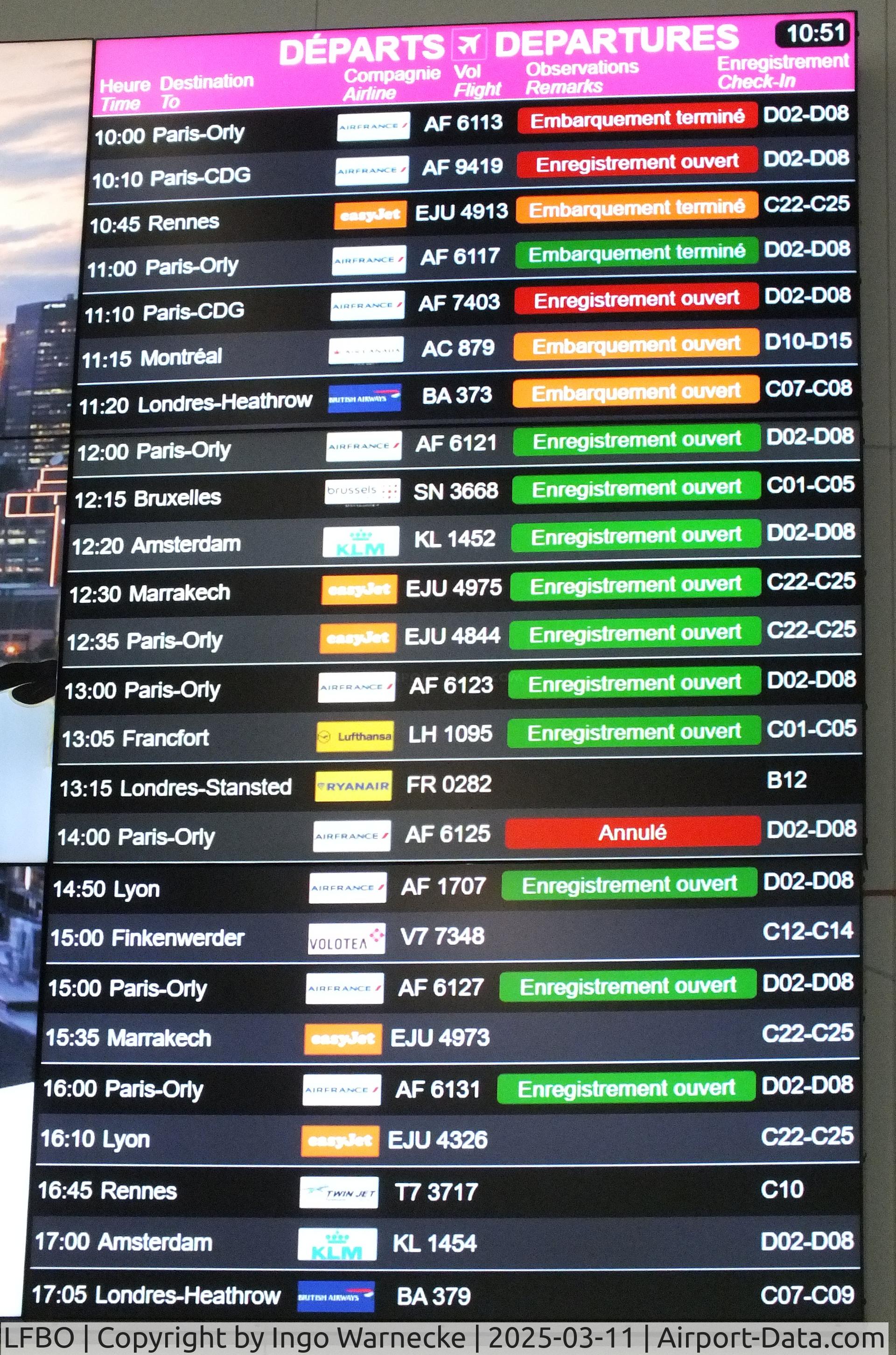 Toulouse Airport, Blagnac Airport France (LFBO) - inside the terminal at Toulouse-Blagnac airport