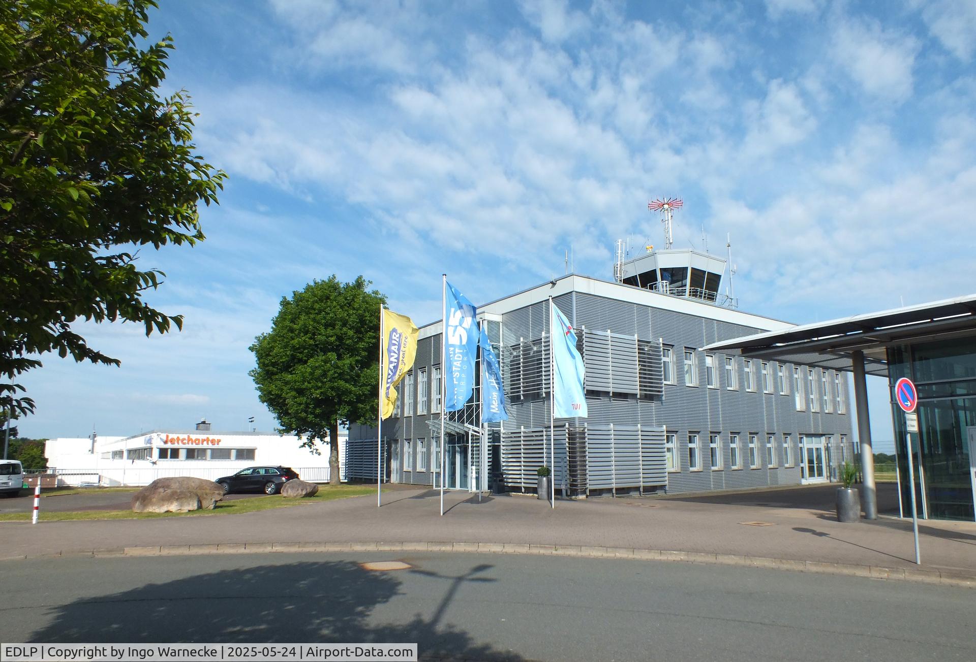Paderborn Lippstadt Airport, Paderborn / Lippstadt Germany (EDLP) - tower at Paderborn-Lippstadt 'Heinz Nixdorf' airport, Büren