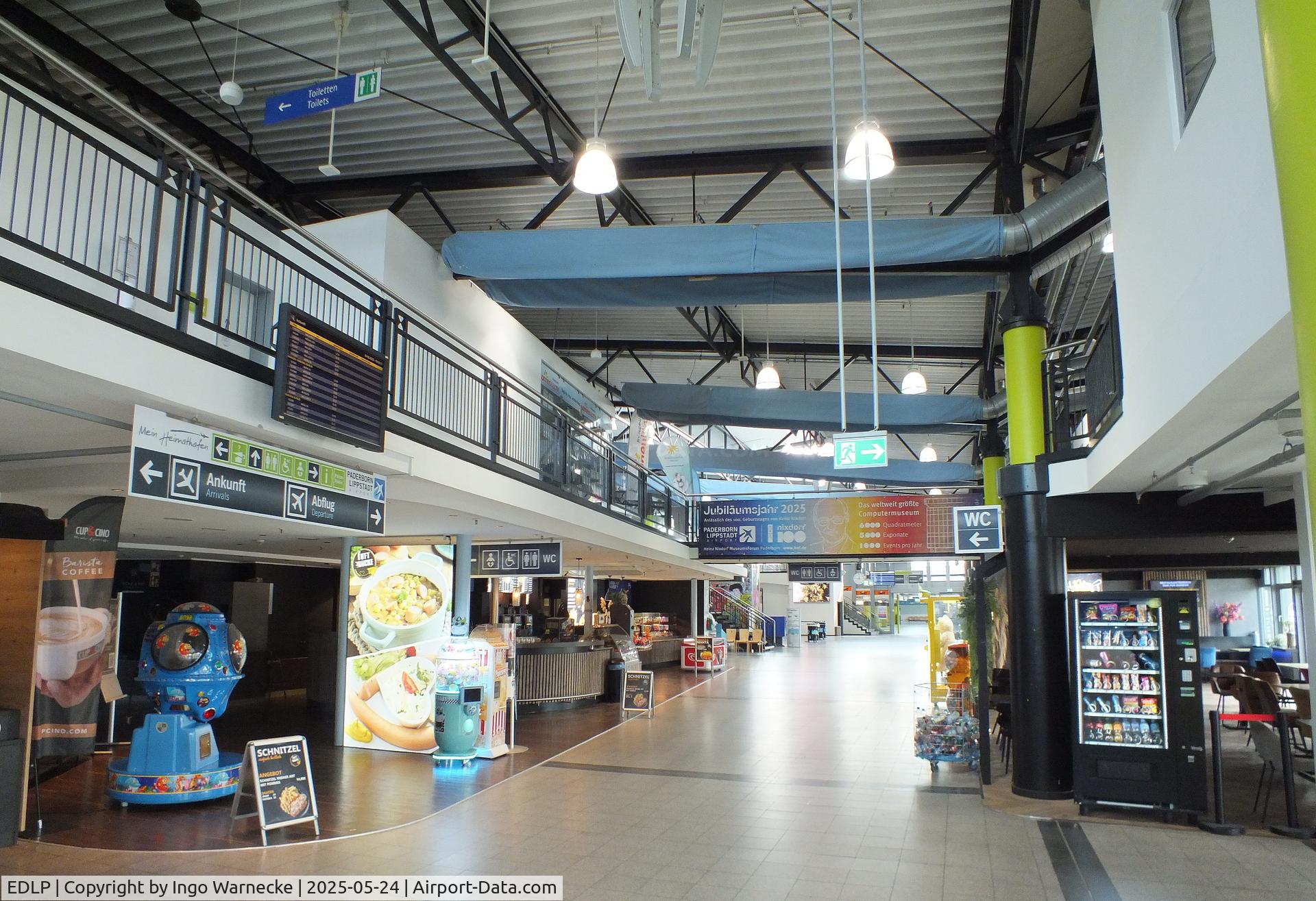 Paderborn Lippstadt Airport, Paderborn / Lippstadt Germany (EDLP) - inside the terminal at Paderborn-Lippstadt 'Heinz Nixdorf' airport, Büren