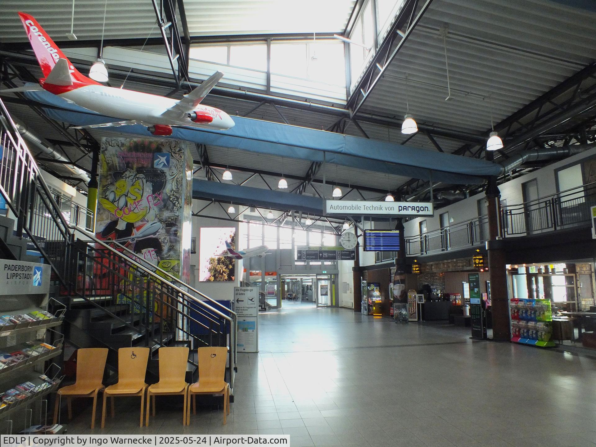 Paderborn Lippstadt Airport, Paderborn / Lippstadt Germany (EDLP) - inside the terminal at Paderborn-Lippstadt 'Heinz Nixdorf' airport, Büren
