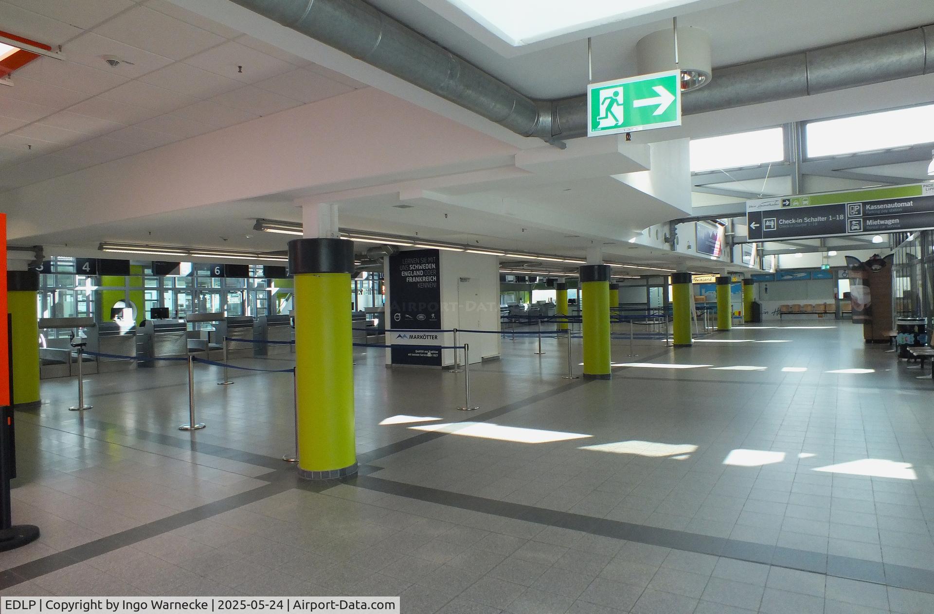 Paderborn Lippstadt Airport, Paderborn / Lippstadt Germany (EDLP) - inside the terminal at Paderborn-Lippstadt 'Heinz Nixdorf' airport, Büren
