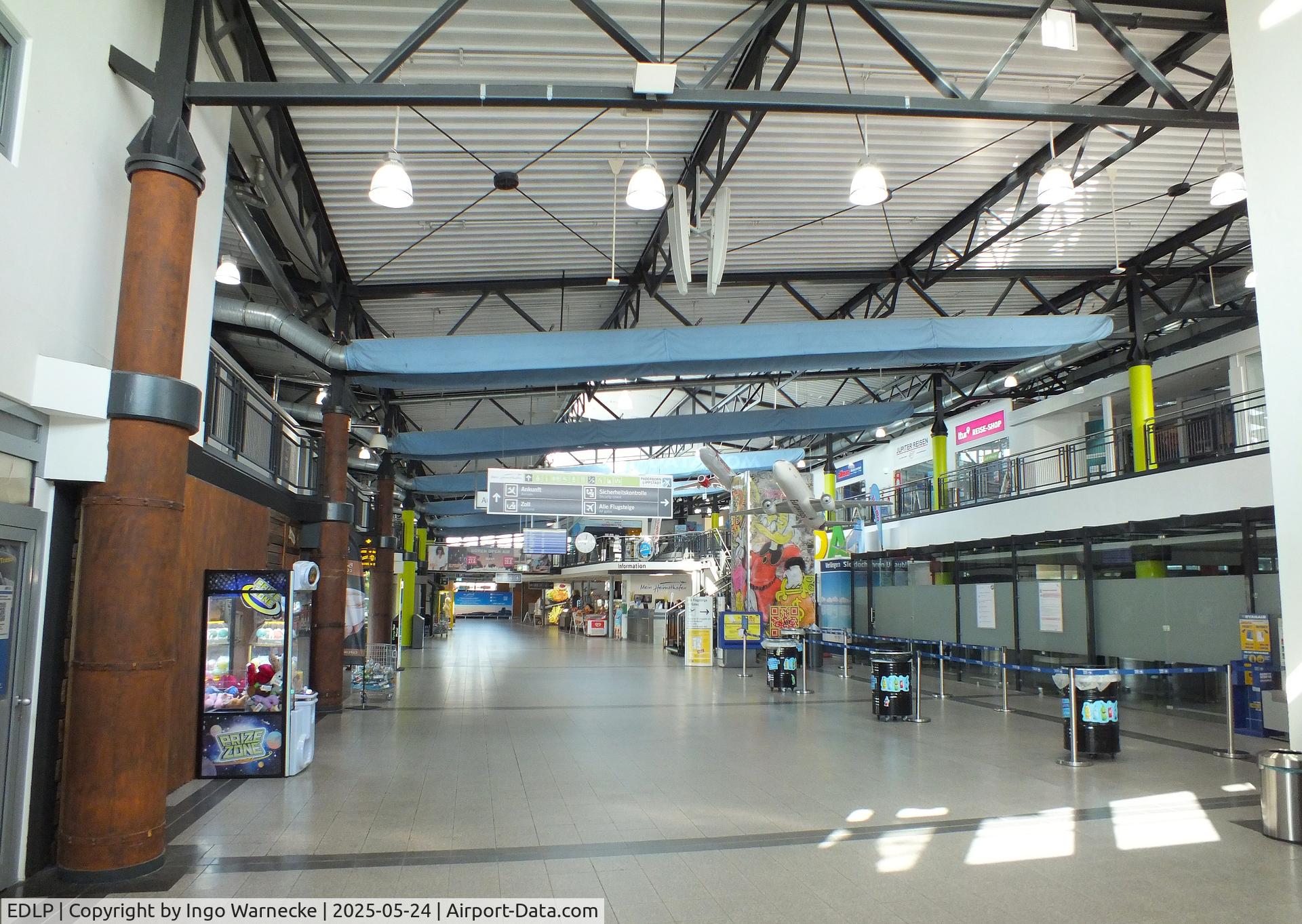 Paderborn Lippstadt Airport, Paderborn / Lippstadt Germany (EDLP) - inside the terminal at Paderborn-Lippstadt 'Heinz Nixdorf' airport, Büren