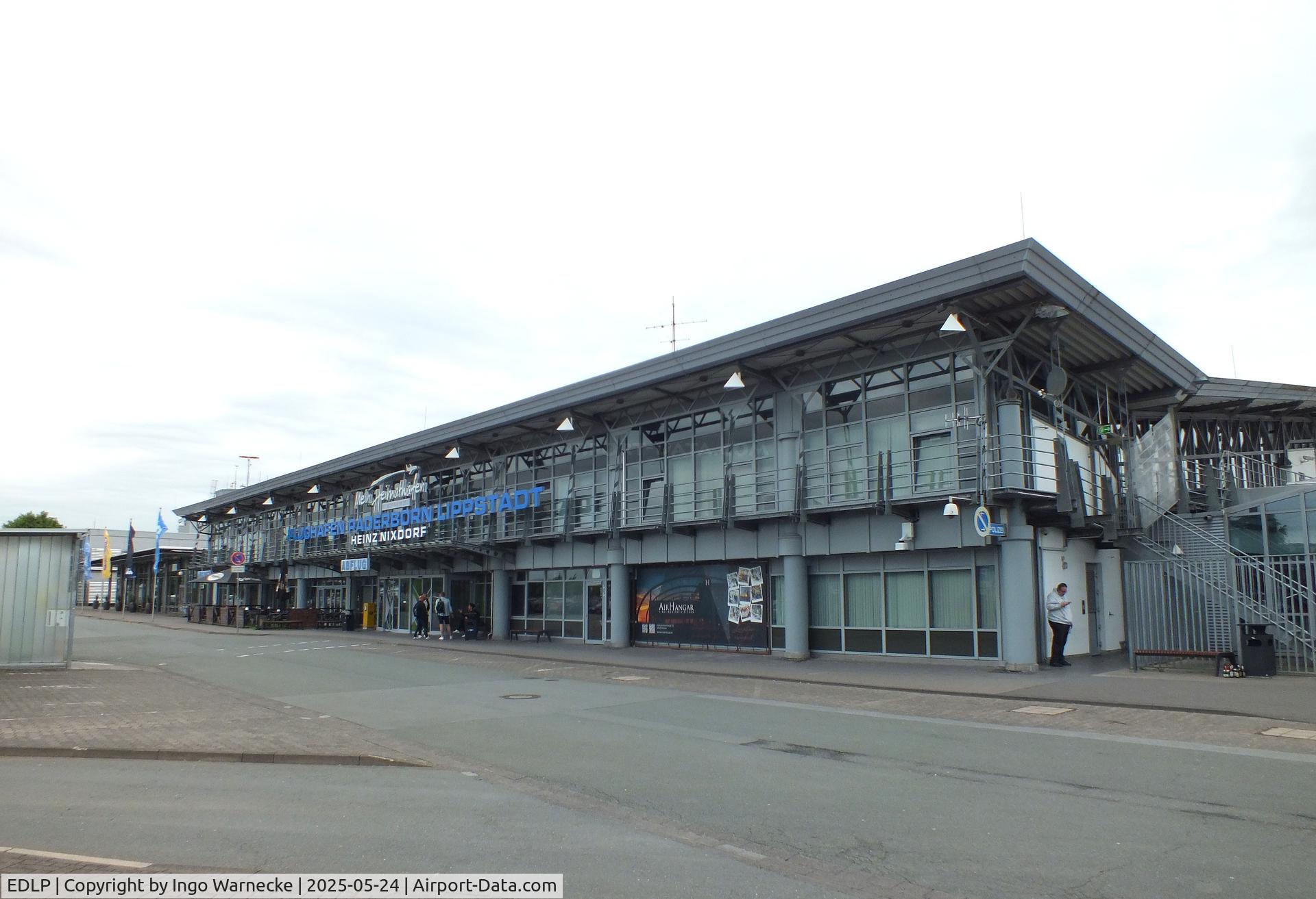 Paderborn Lippstadt Airport, Paderborn / Lippstadt Germany (EDLP) - landside view of the terminal at Paderborn-Lippstadt 'Heinz Nixdorf' airport, Büren