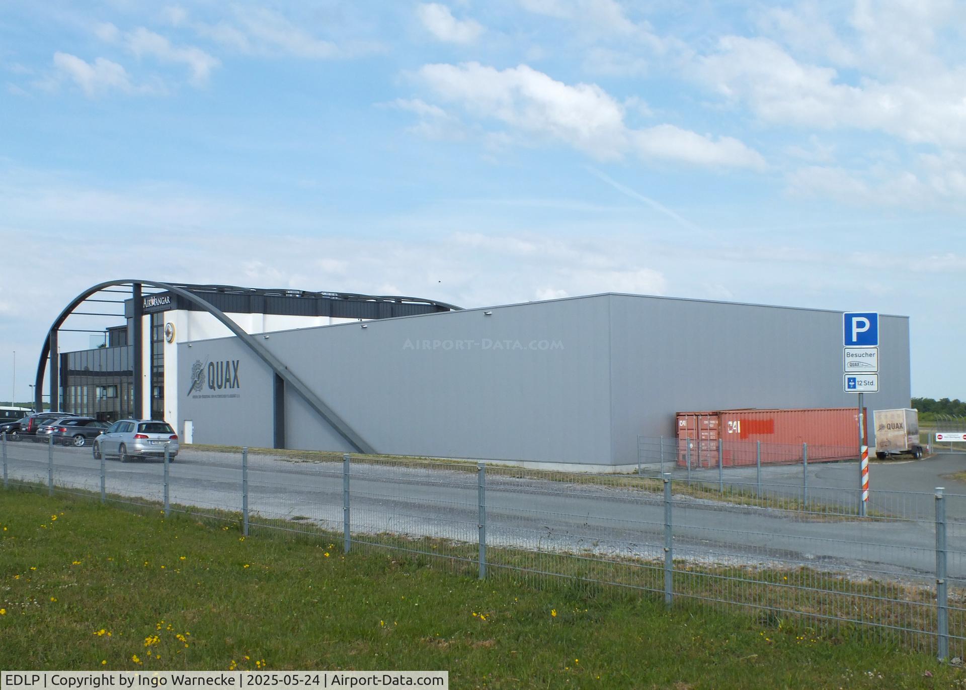 Paderborn Lippstadt Airport, Paderborn / Lippstadt Germany (EDLP) - Quax hangar (exhibition hall, hangar, rooftop bar/restaurant) at Paderborn-Lippstadt 'Heinz Nixdorf' airport, Büren