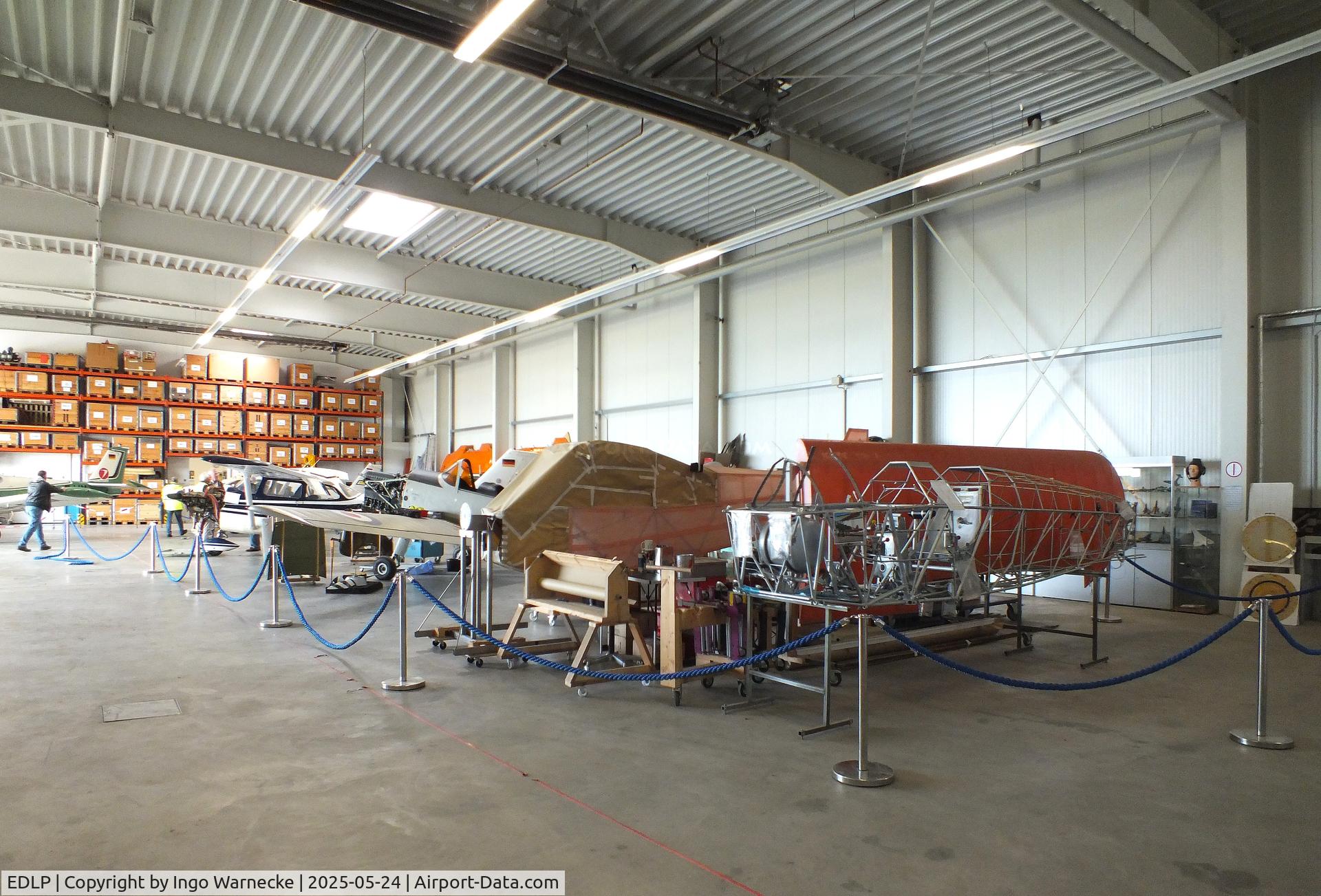 Paderborn Lippstadt Airport, Paderborn / Lippstadt Germany (EDLP) - inside the Quax maintenance/restoration hangar at Paderborn-Lippstadt 'Heinz Nixdorf' airport, Büren