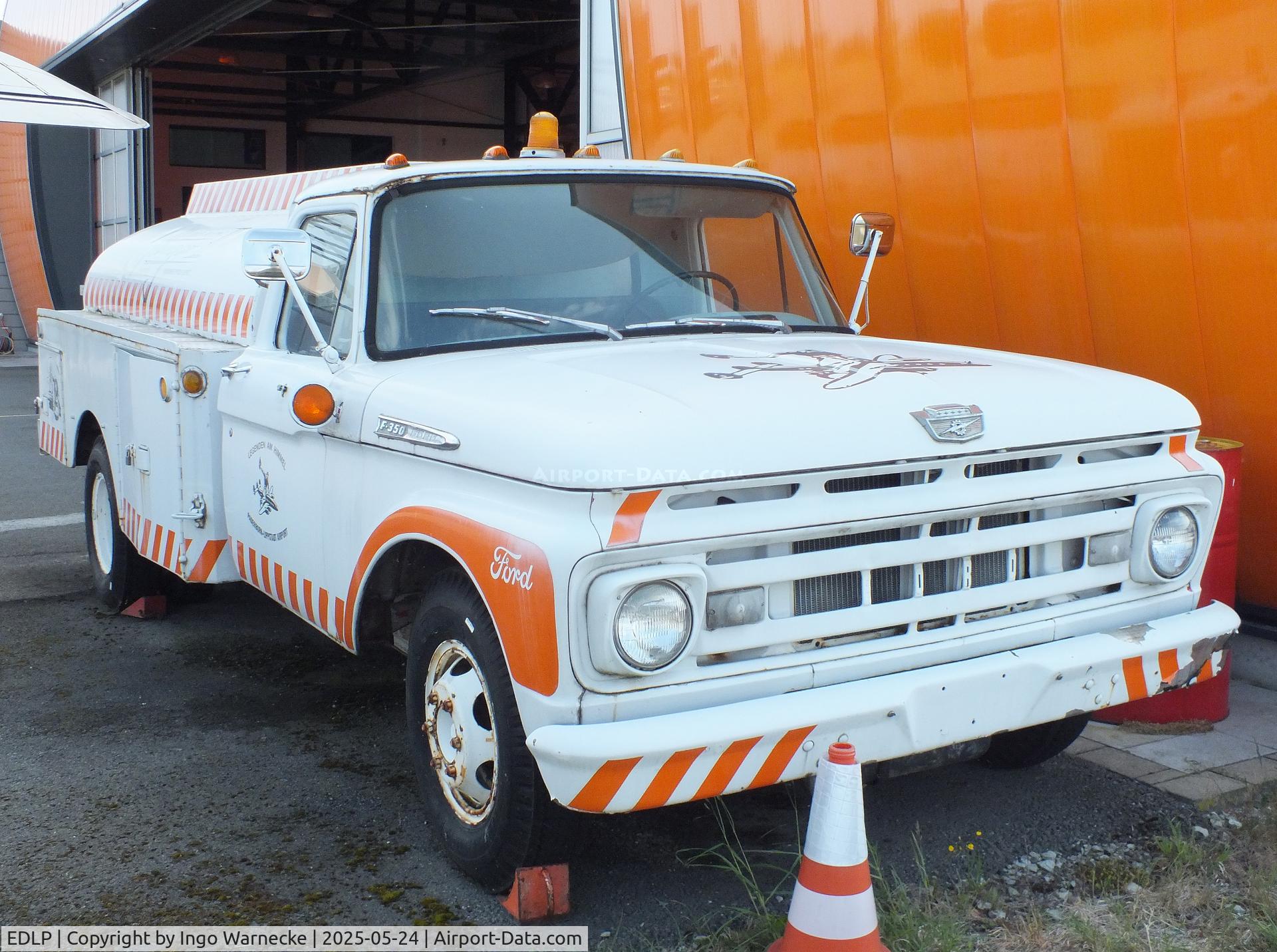 Paderborn Lippstadt Airport, Paderborn / Lippstadt Germany (EDLP) - Hangar II light fuel truck at Paderborn-Lippstadt 'Heinz Nixdorf' airport, Büren