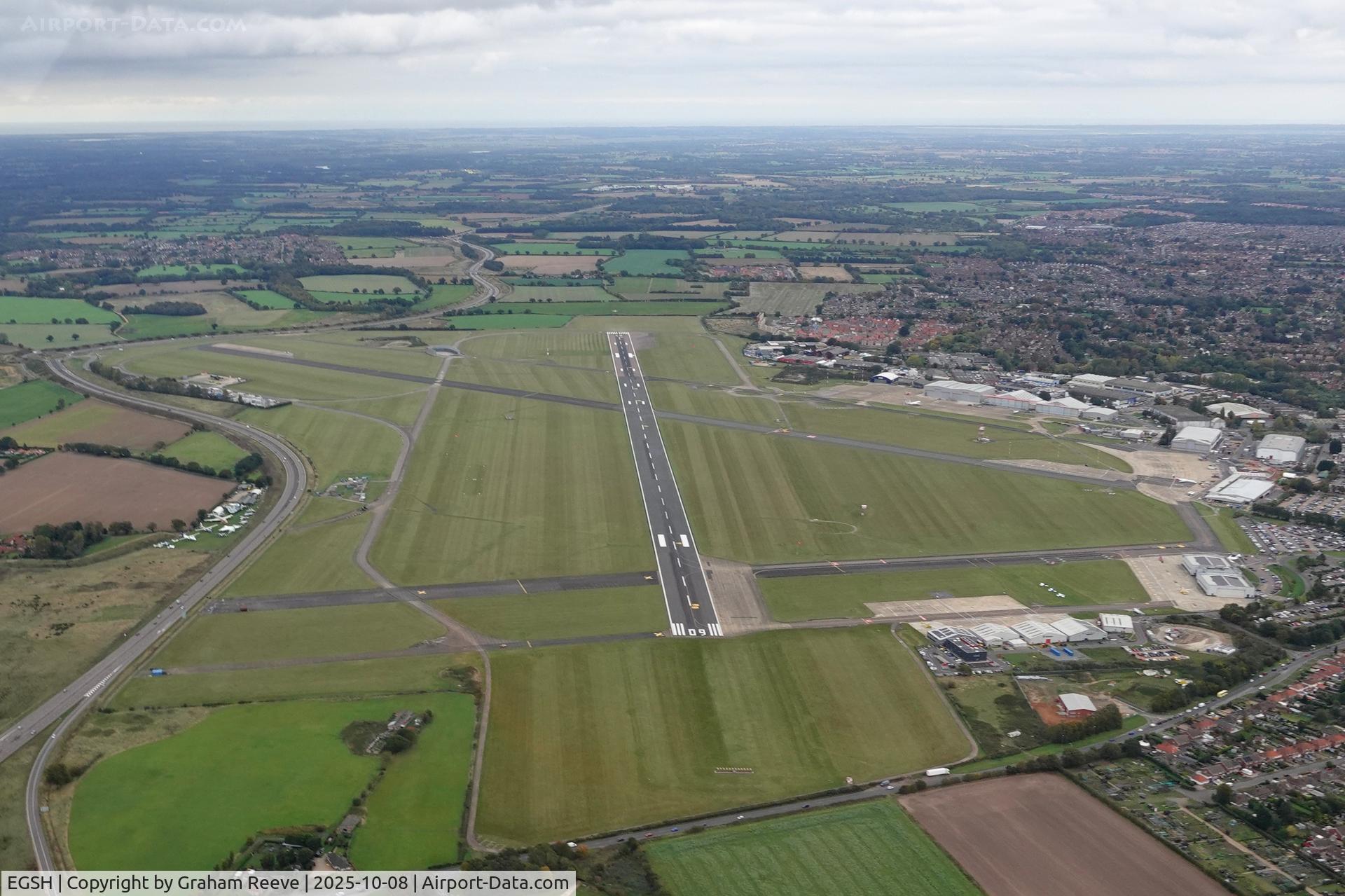 Norwich International Airport, Norwich, England United Kingdom (EGSH) - Norwich Airport taken from a Magni M24.